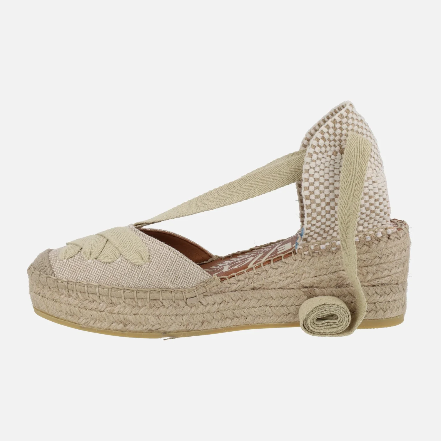 Zapatillas de esparto con cintas y cuña Yuteflex - Image 3