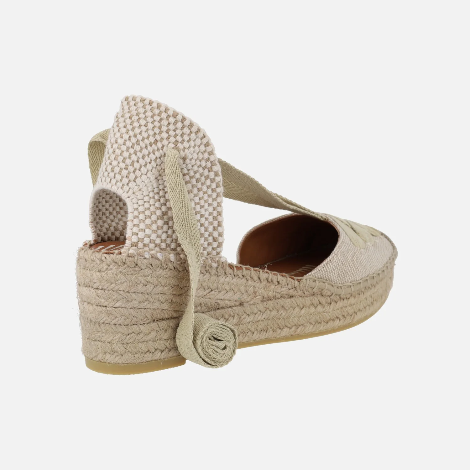 Zapatillas de esparto con cintas y cuña Yuteflex - Image 4