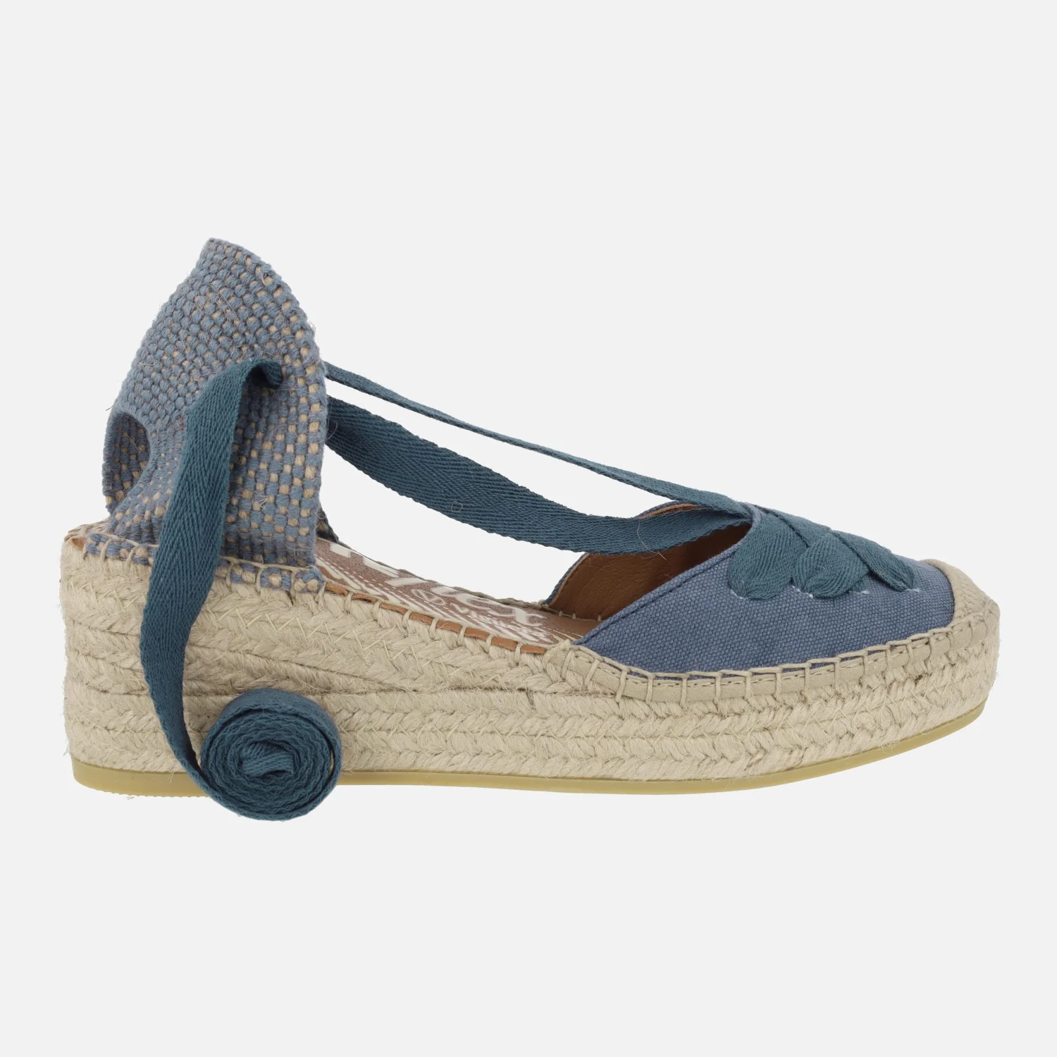 Zapatillas de esparto con cintas y cuña Yuteflex - Image 7