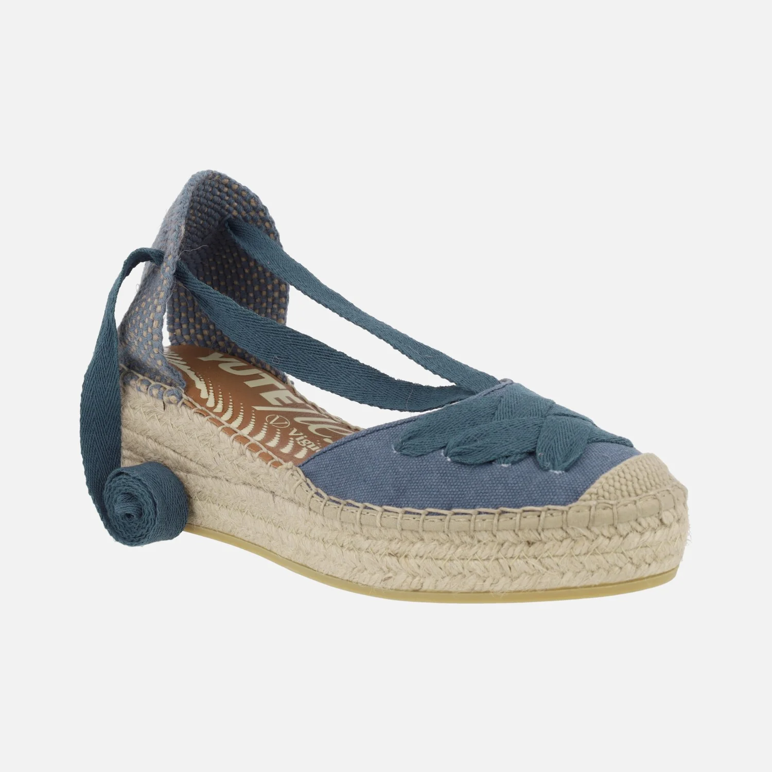 Zapatillas de esparto con cintas y cuña Yuteflex - Image 8