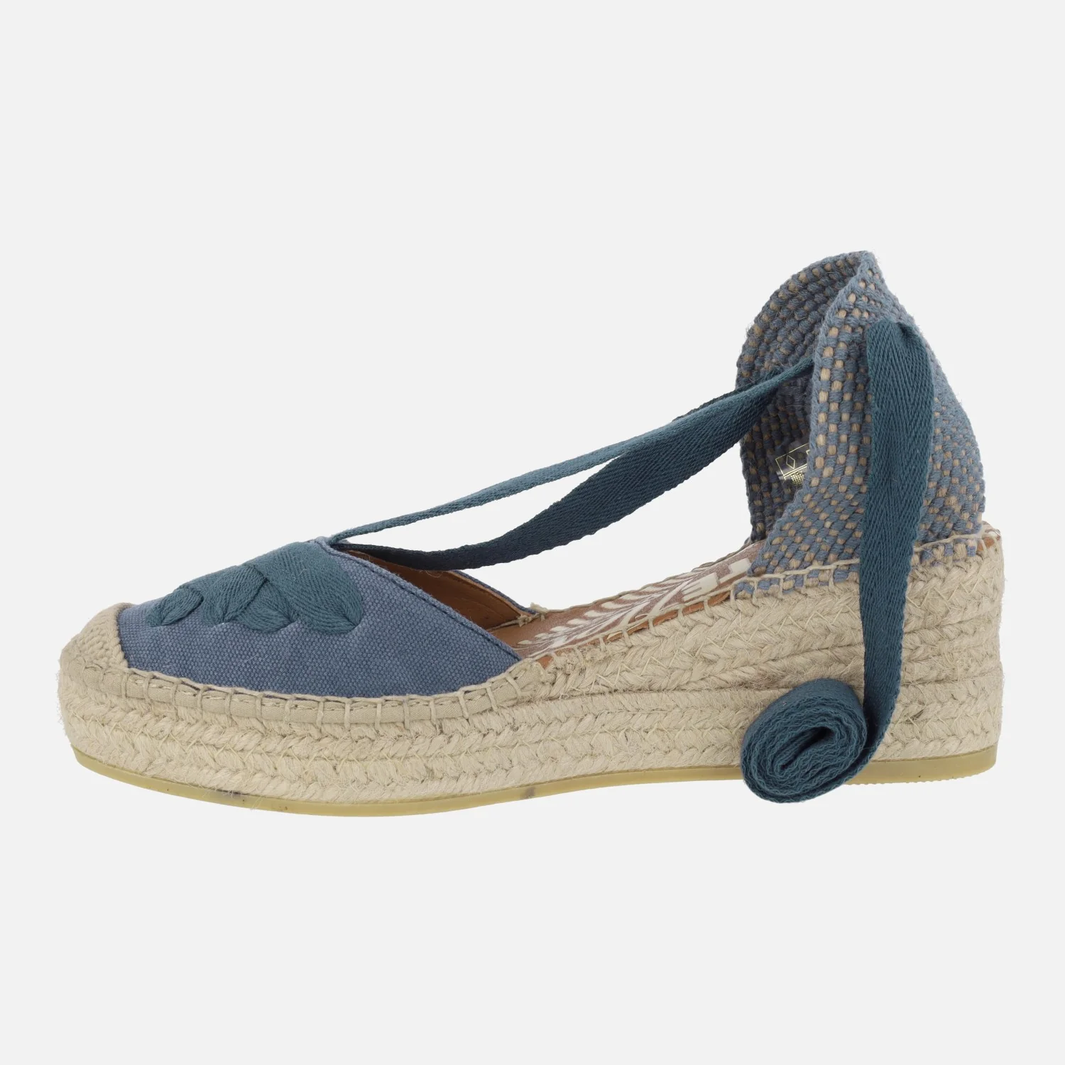 Zapatillas de esparto con cintas y cuña Yuteflex - Image 9