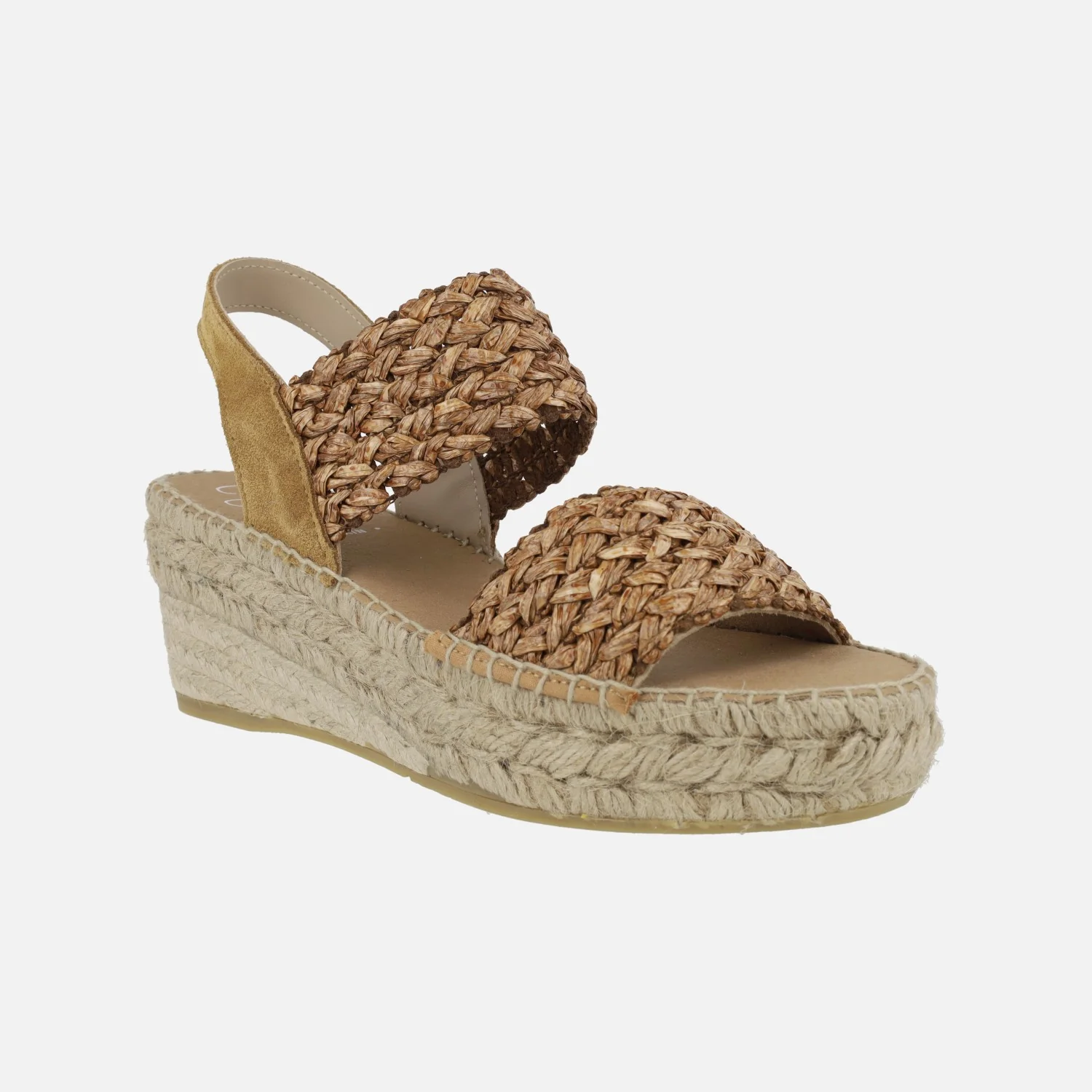 Zapatillas de esparto con cuña media y tiras trenzadas de rafia - Image 20