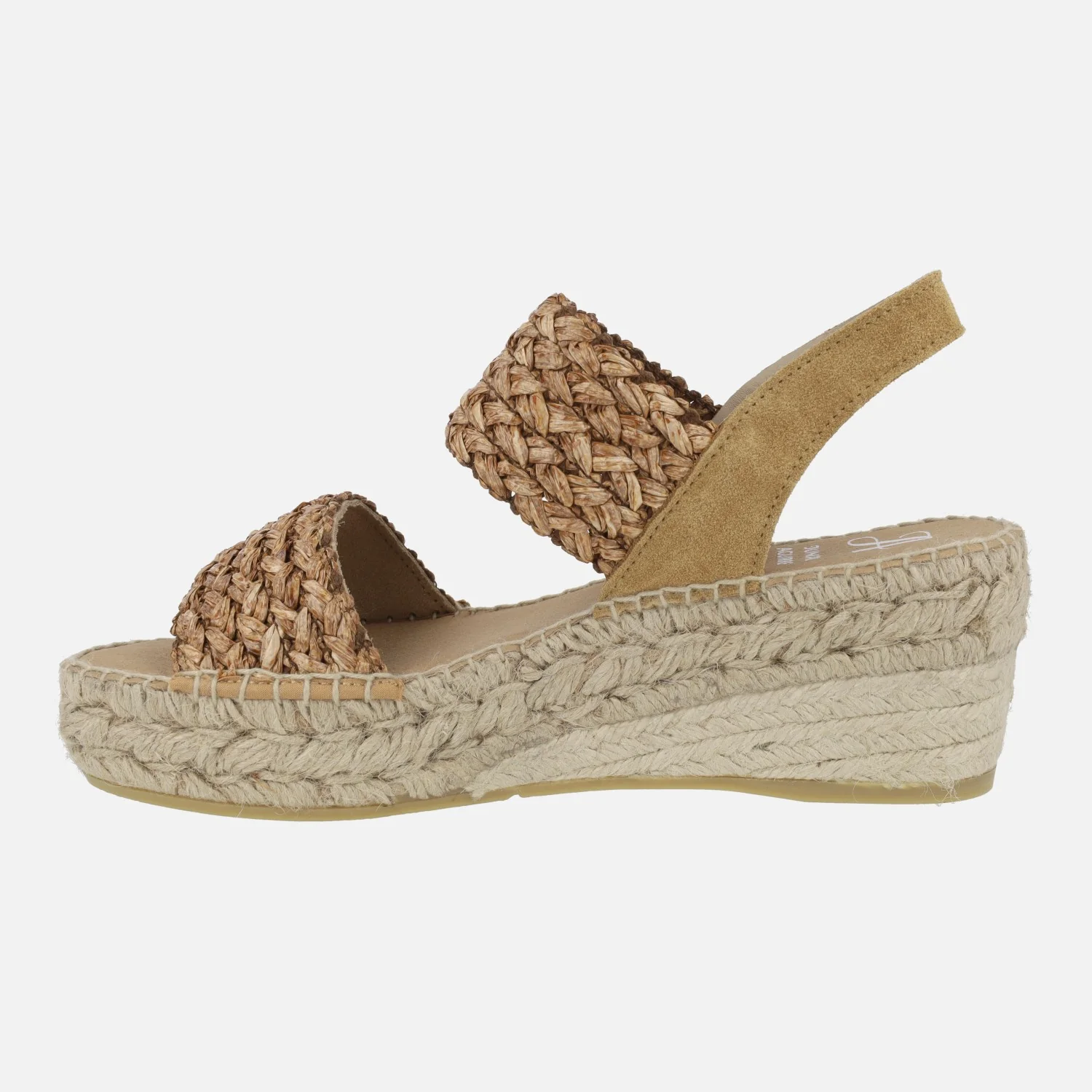 Zapatillas de esparto con cuña media y tiras trenzadas de rafia - Image 21