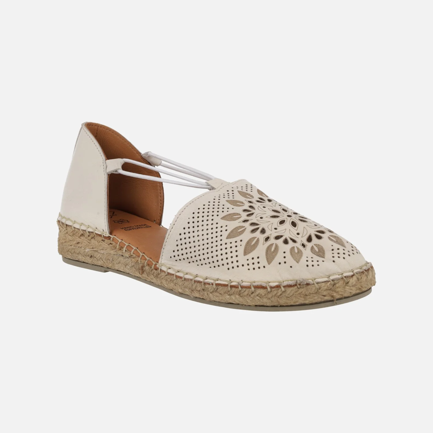 Zapatillas de esparto con dibujos troquelados en la pala y elásticos - Image 2