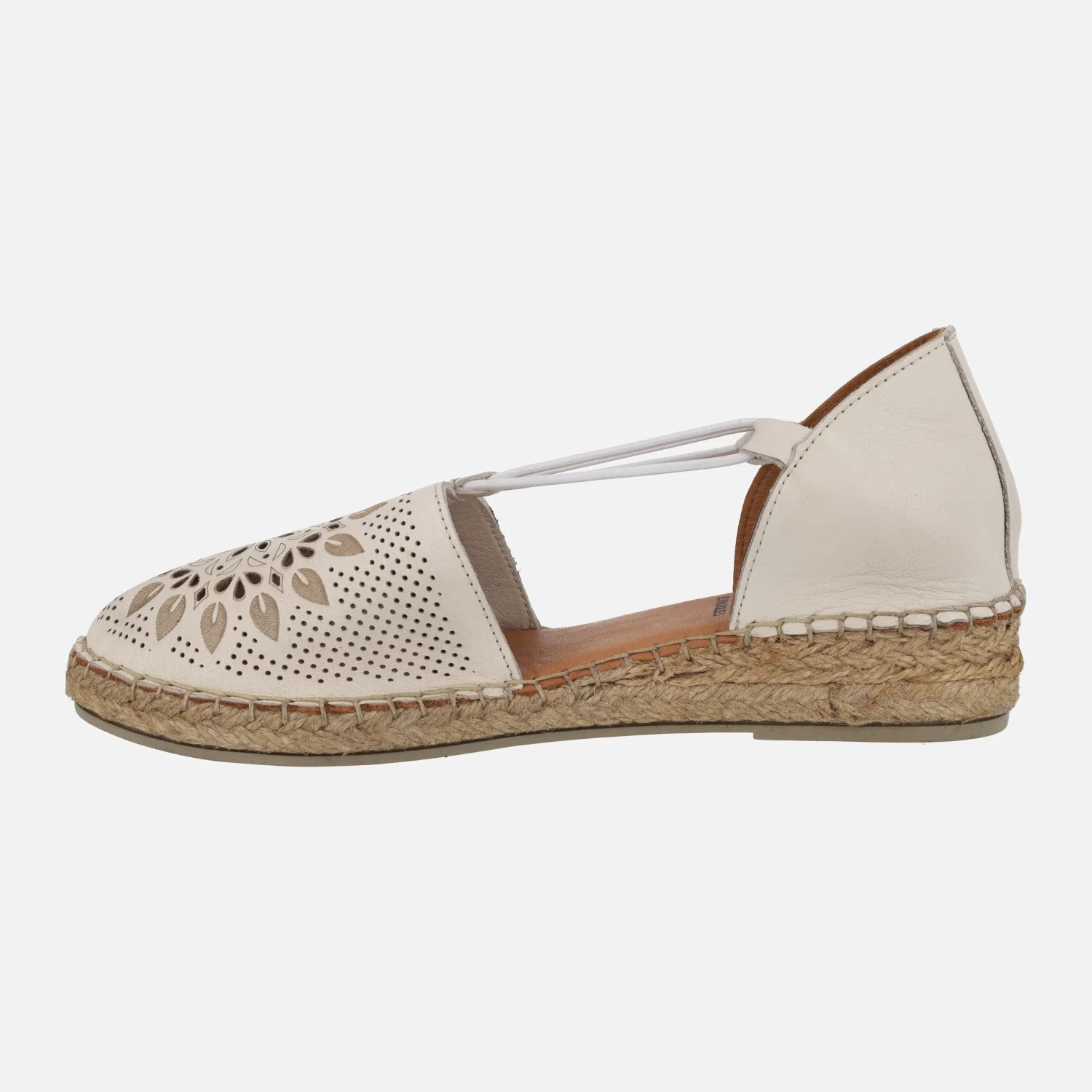 Zapatillas de esparto con dibujos troquelados en la pala y elásticos - Image 3