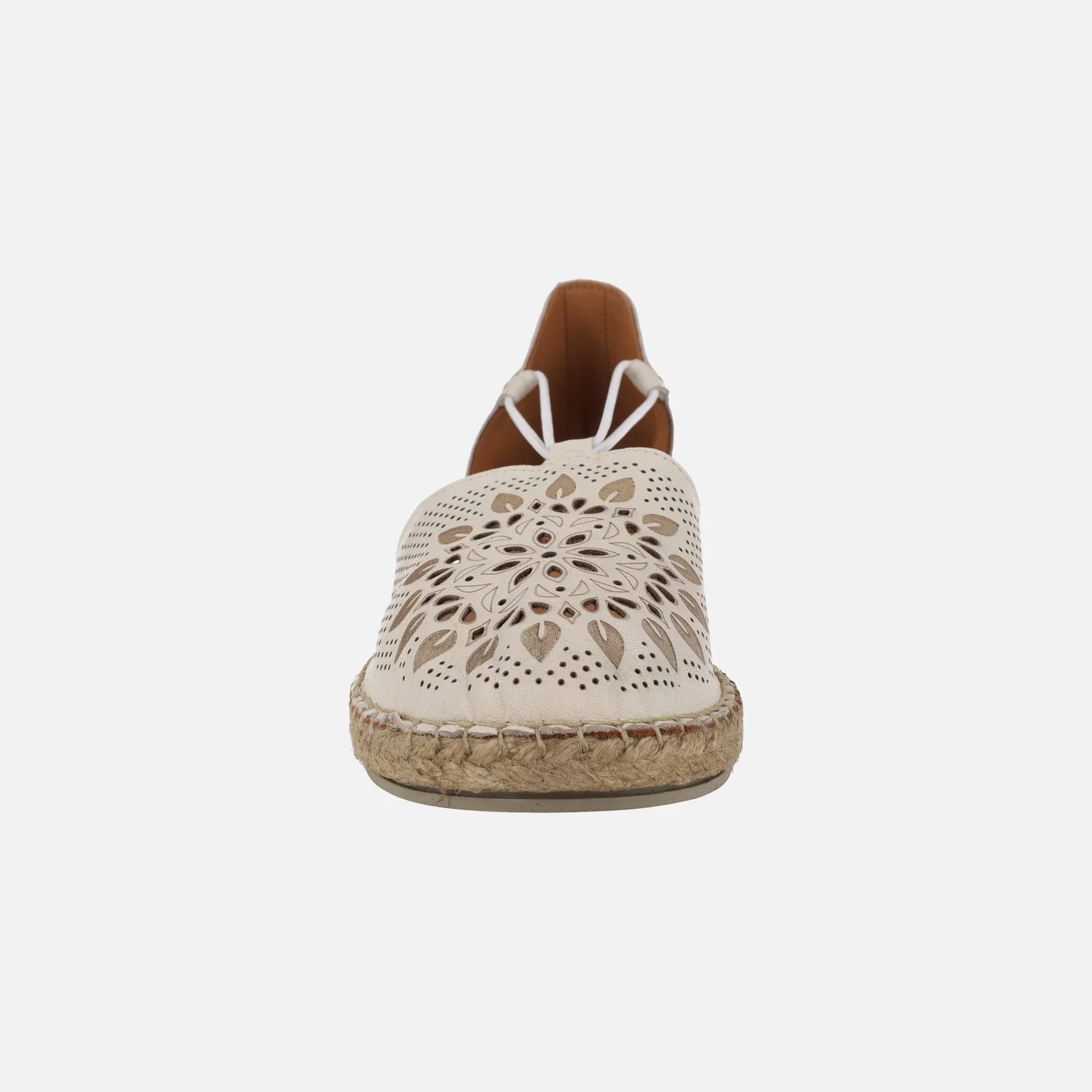 Zapatillas de esparto con dibujos troquelados en la pala y elásticos - Image 4