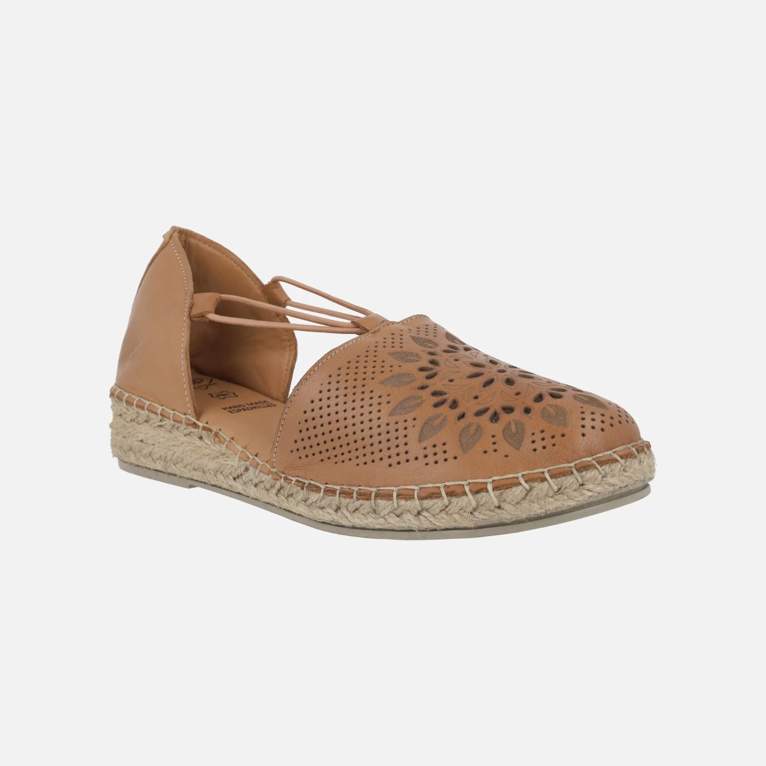 Zapatillas de esparto con dibujos troquelados en la pala y elásticos - Image 8