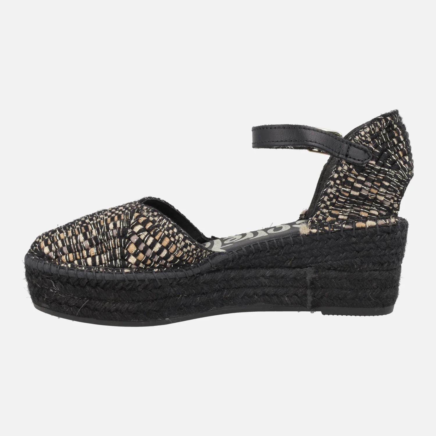 Zapatillas de esparto con pulsera al tobillo en tejido Hermes - Image 3