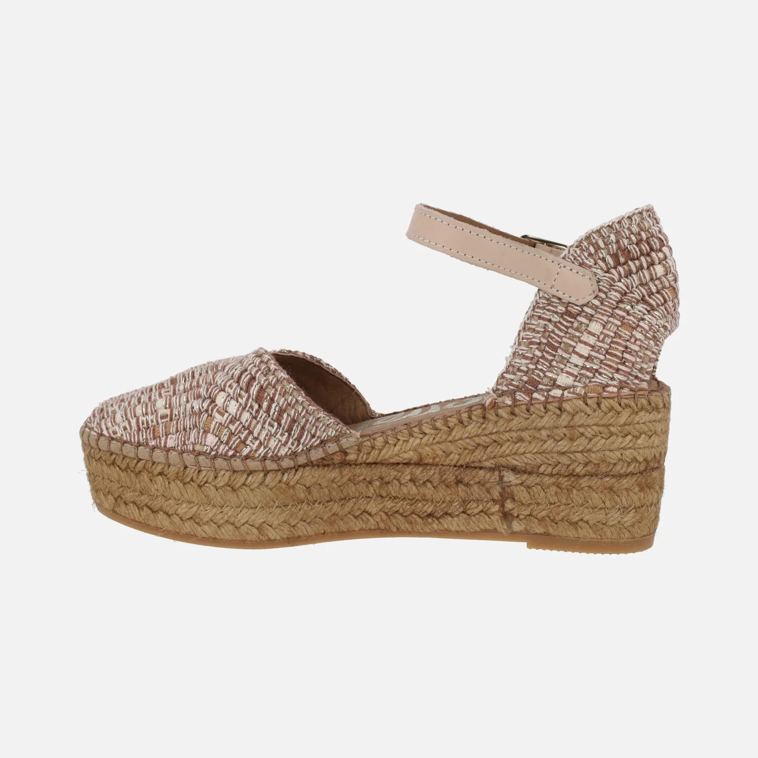 Zapatillas de esparto con pulsera al tobillo en tejido Hermes - Image 9