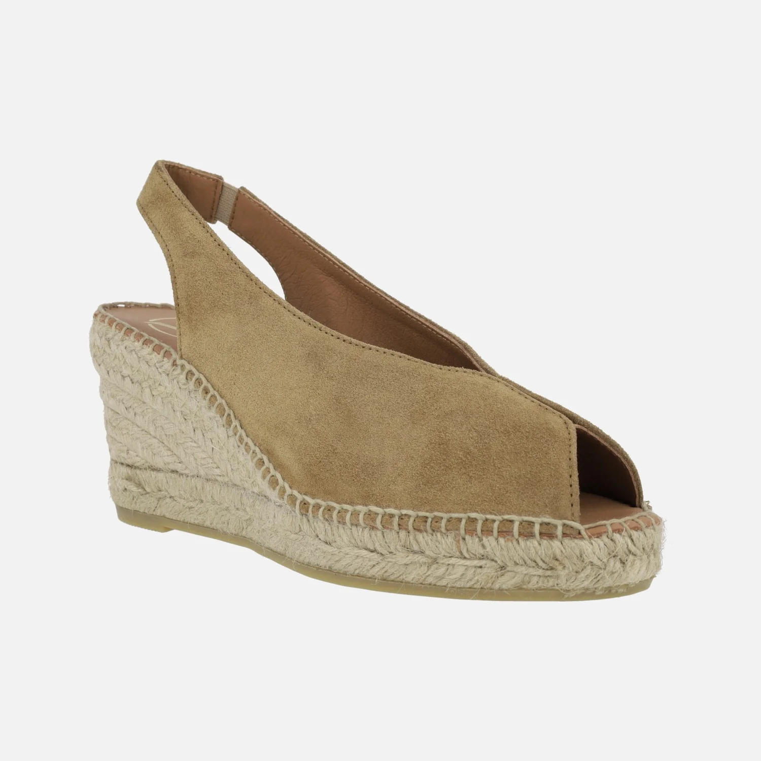 Zapatillas de esparto de piel destalonadas y abiertas de puntera Viguera 2127 - Image 2