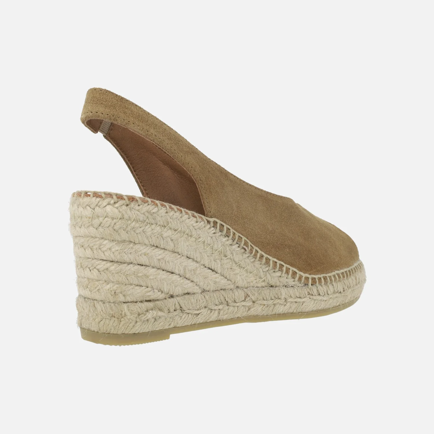 Zapatillas de esparto de piel destalonadas y abiertas de puntera Viguera 2127 - Image 4