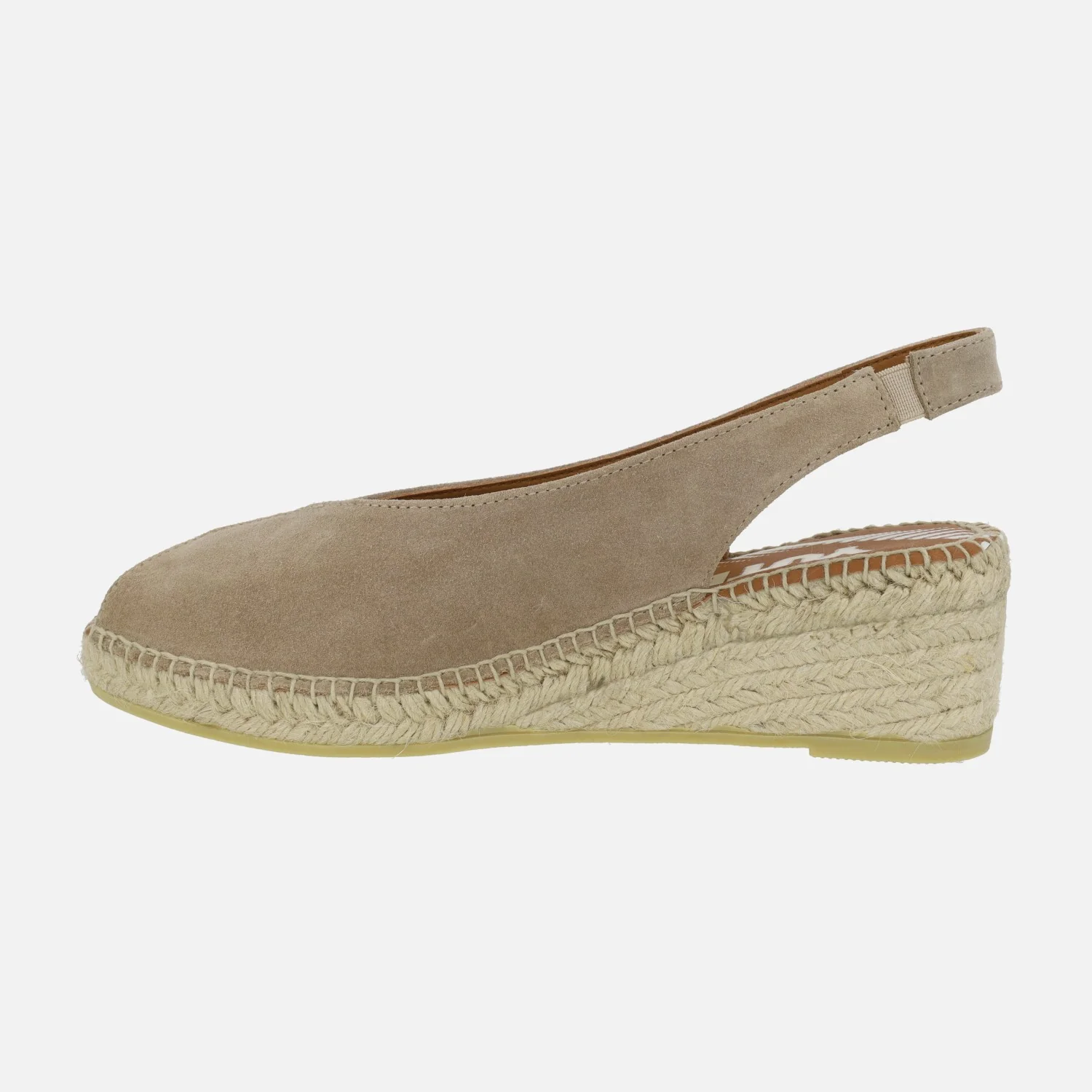 Zapatillas de esparto destalonadas en serraje con puntera abierta - Image 9