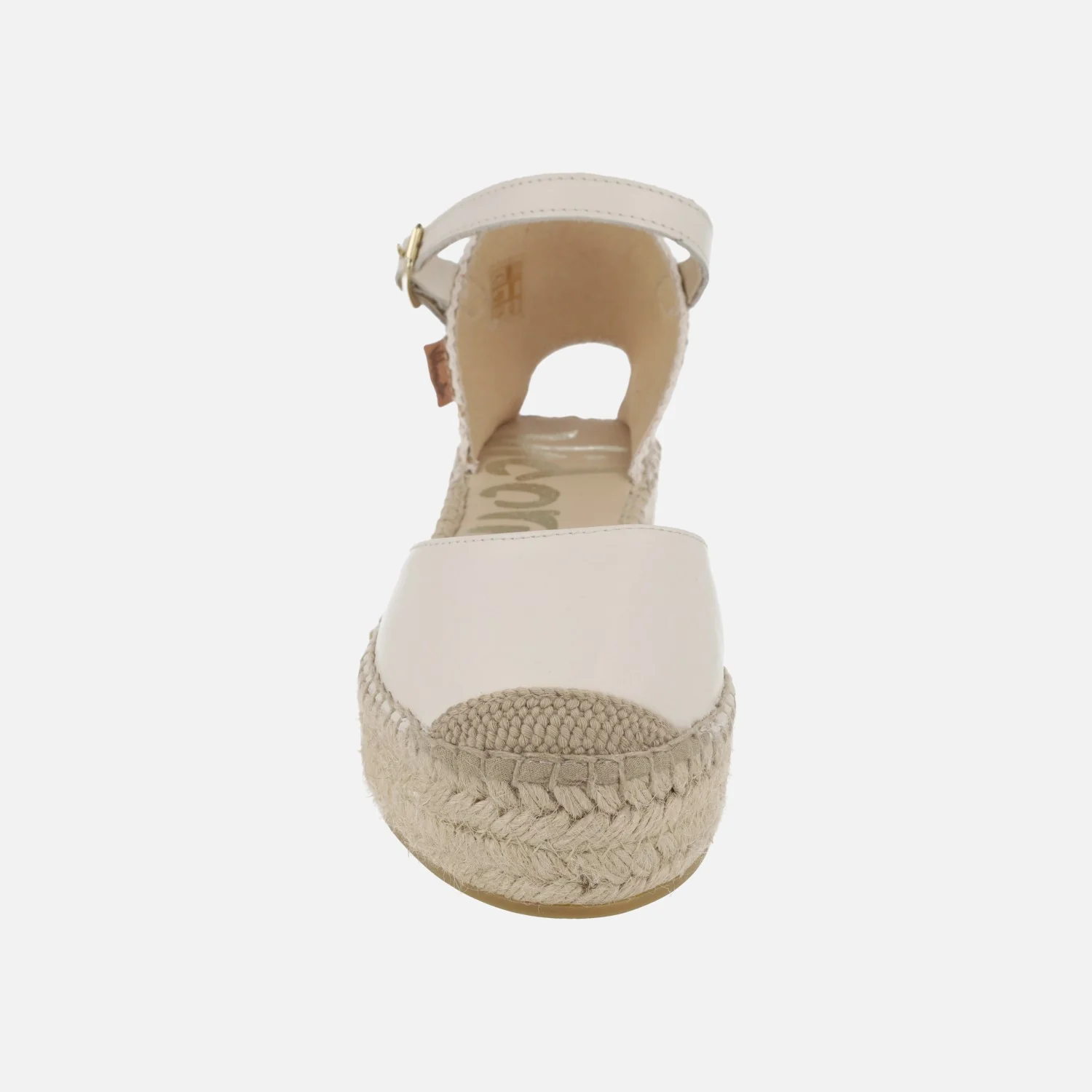 Zapatillas de esparto en piel con pulsera y plataforma - Image 5