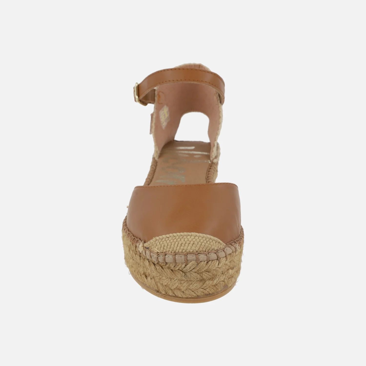 Zapatillas de esparto en piel con pulsera y plataforma - Image 8