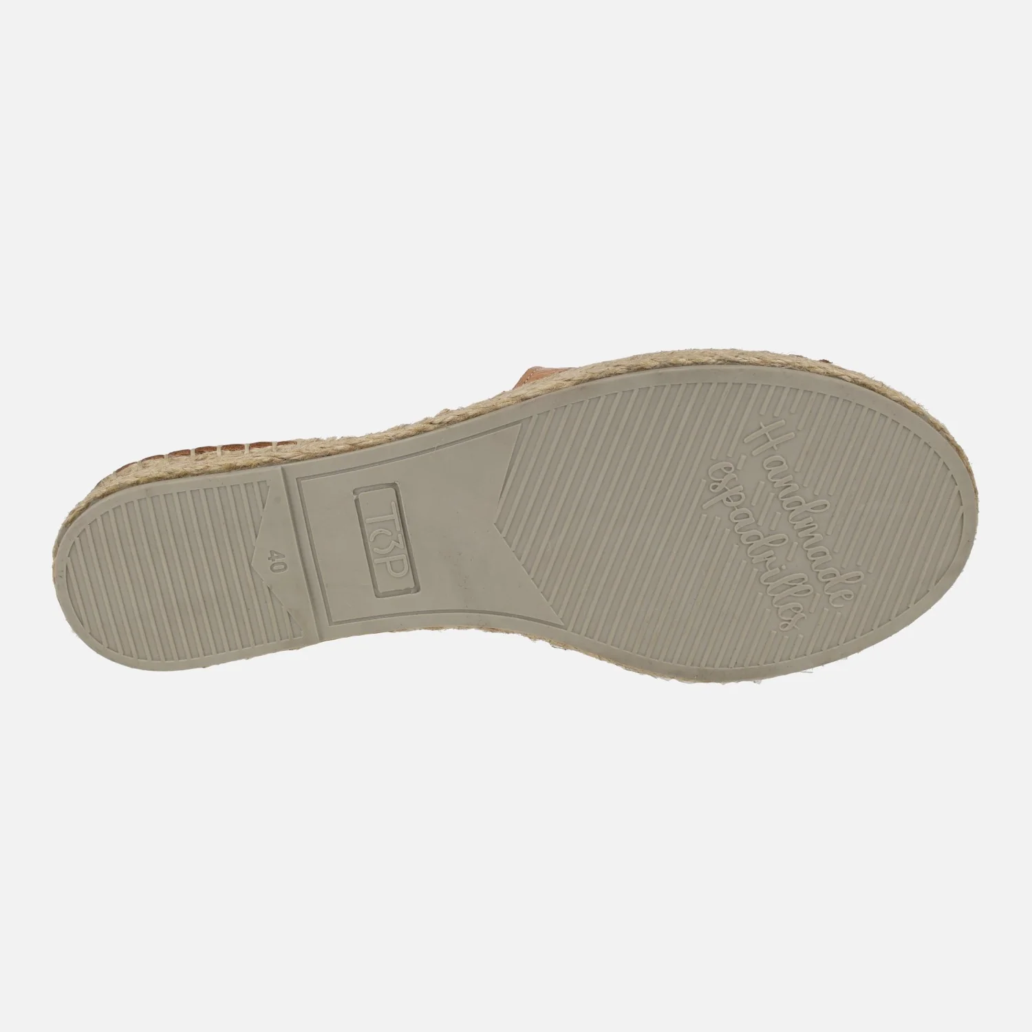Zapatillas de esparto en piel con troquelado de flores - Image 12
