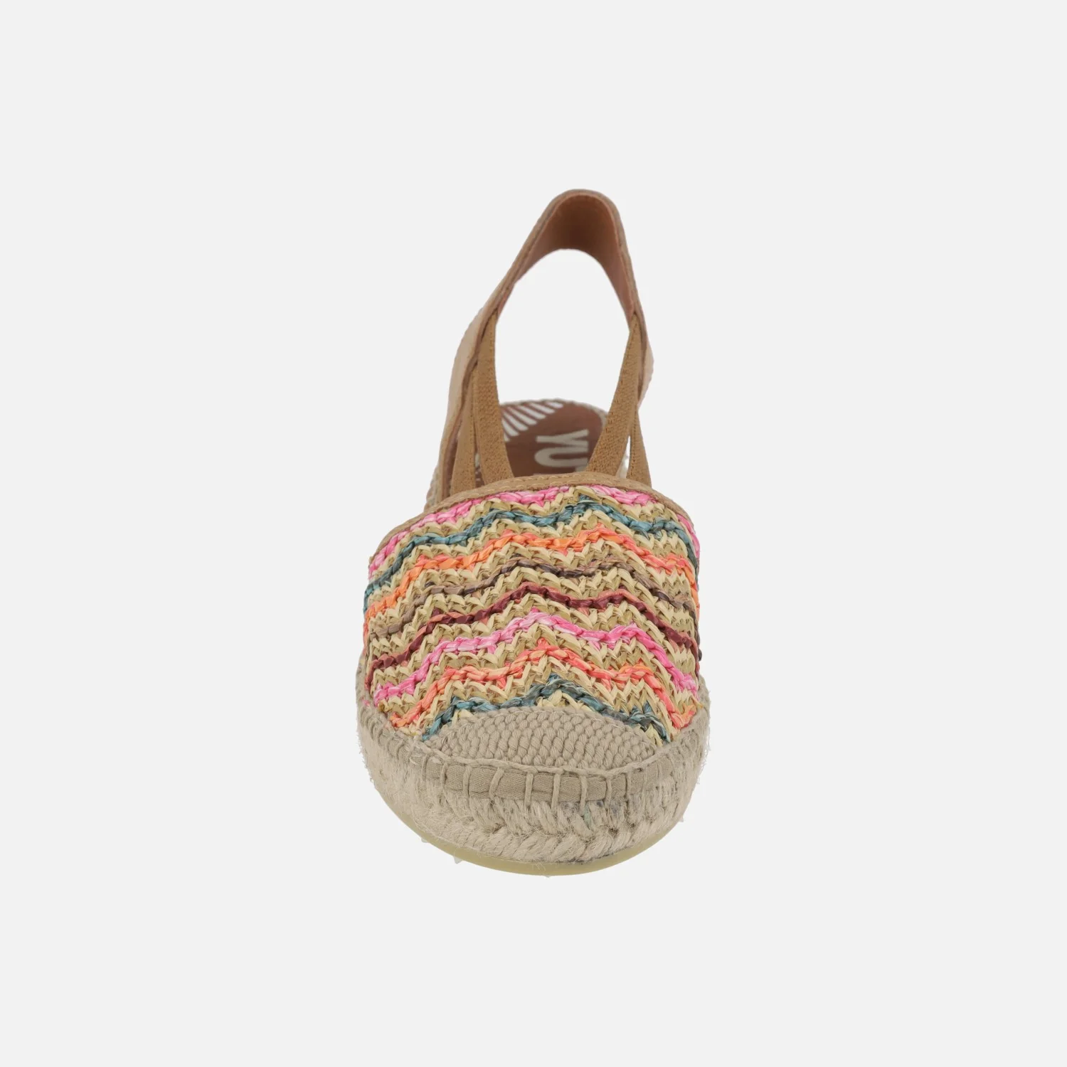 Zapatillas de esparto en rafia trenzada multicolor con elásticos - Image 11