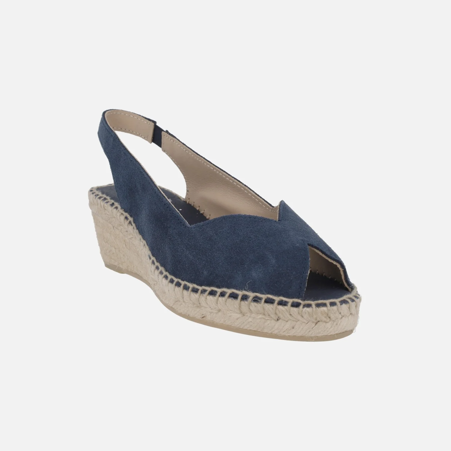 Zapatillas de esparto en serraje abiertas de puntera - Image 8