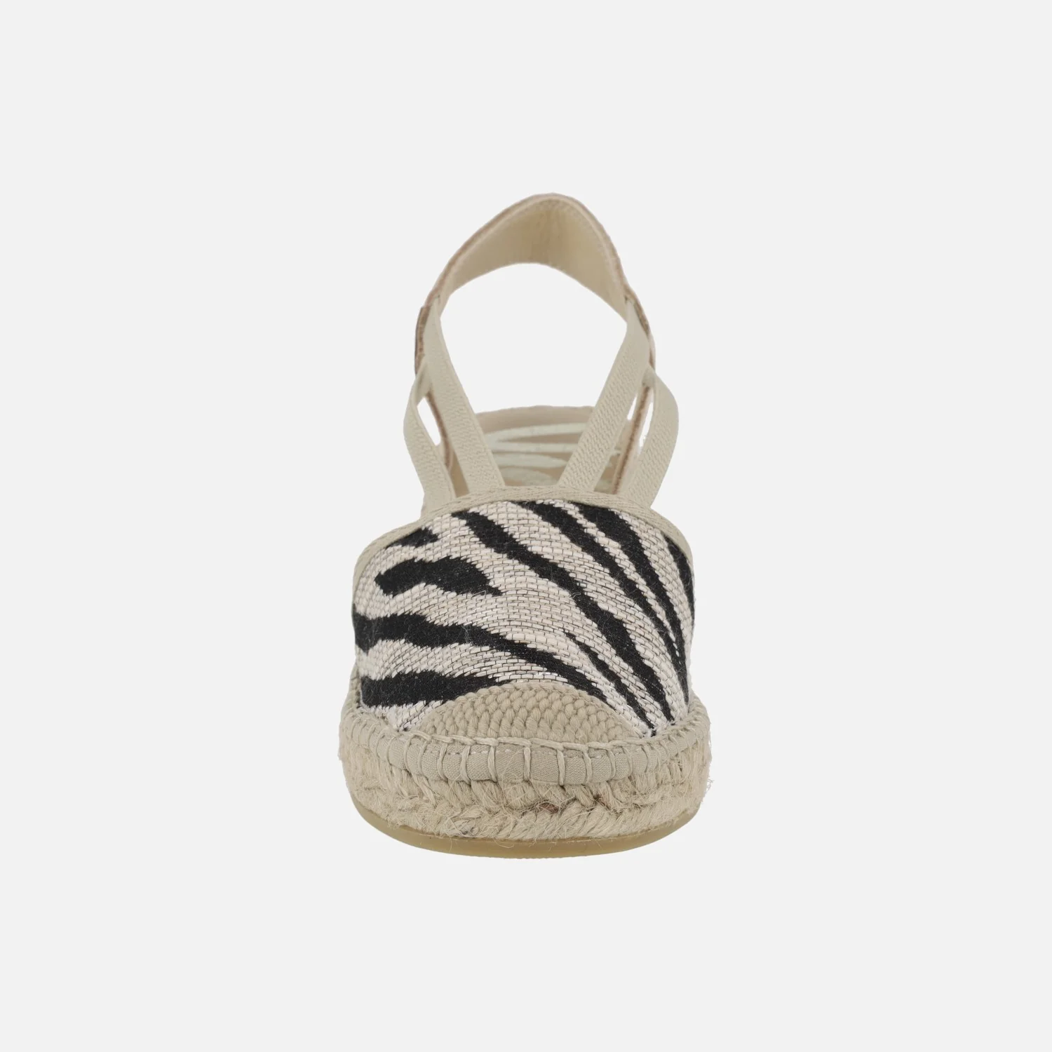 Zapatillas de esparto en tejido animal print cebra - Image 4