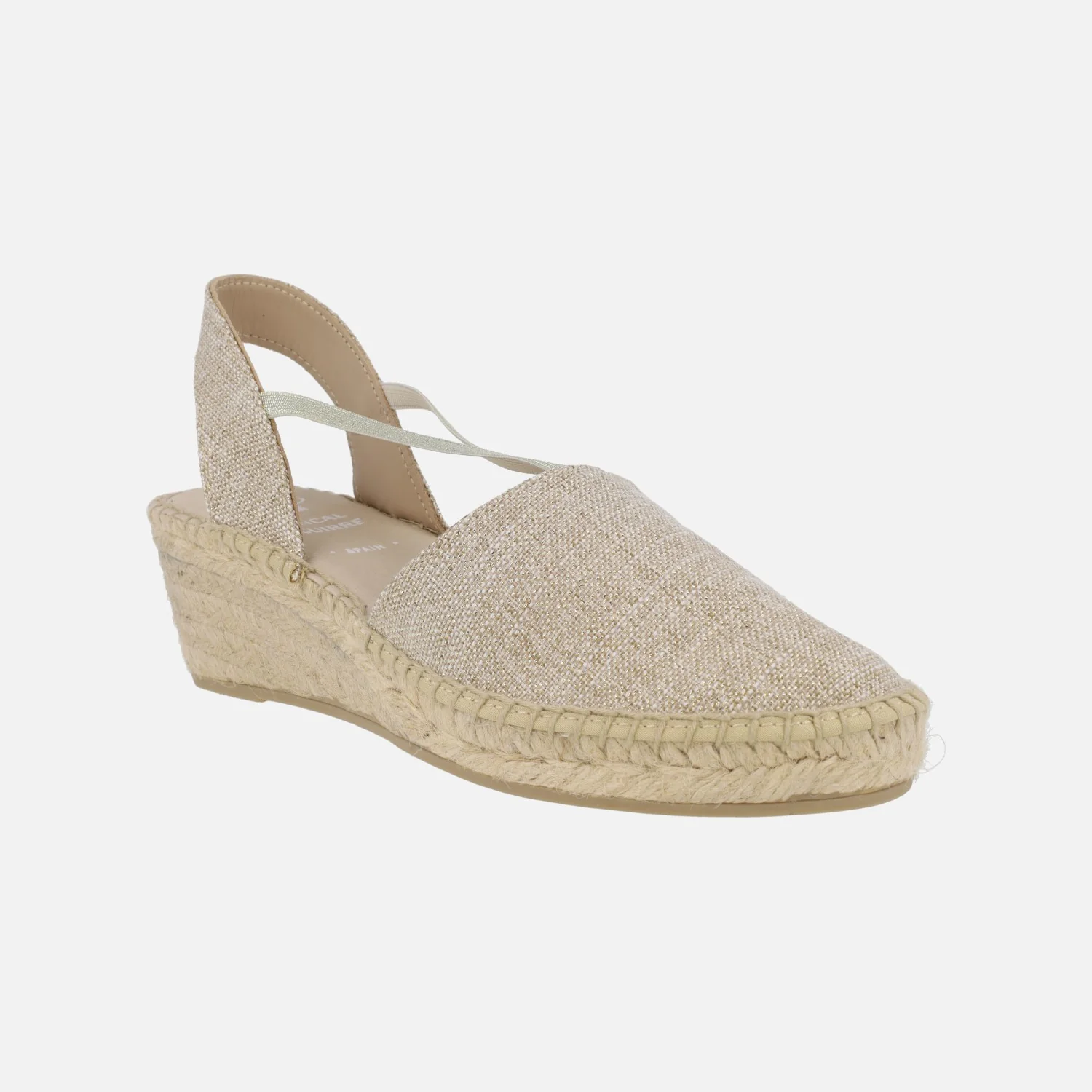 Zapatillas de esparto en tejido con elásticos laterales - Image 2
