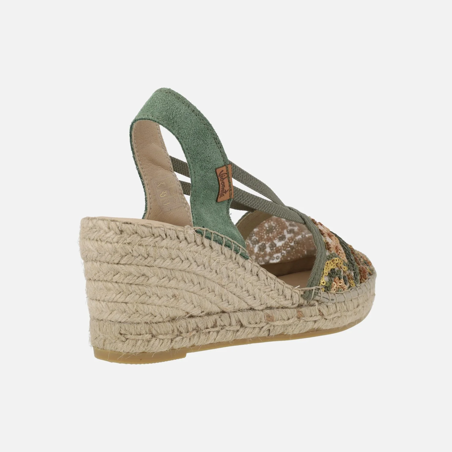 Zapatillas de esparto en tejido con lentejuelas Vidorreta - Image 9