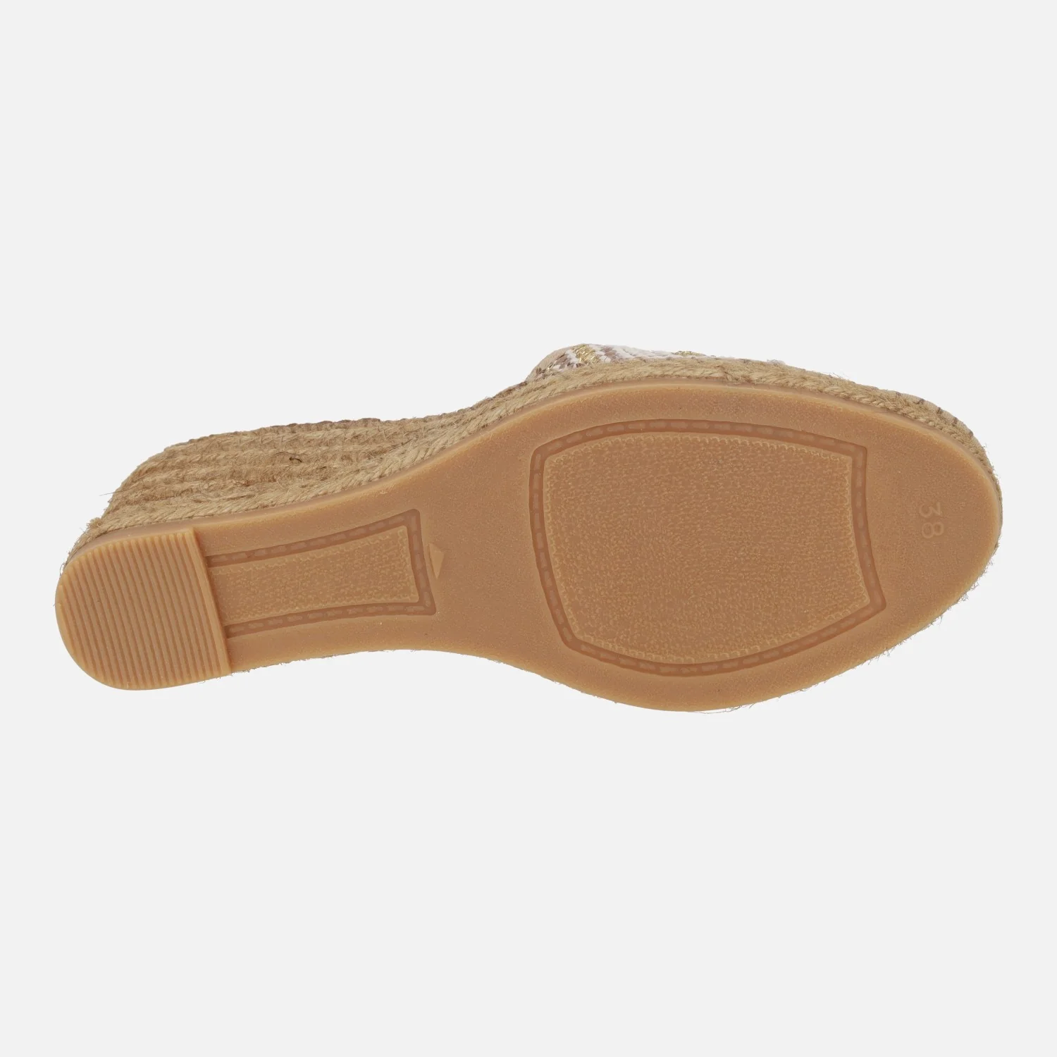 Zapatillas de esparto en tejido étnico tostado - Image 6