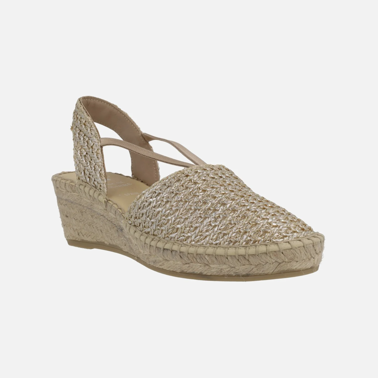 Zapatillas de esparto en tejido rafia con elásticos - Image 2