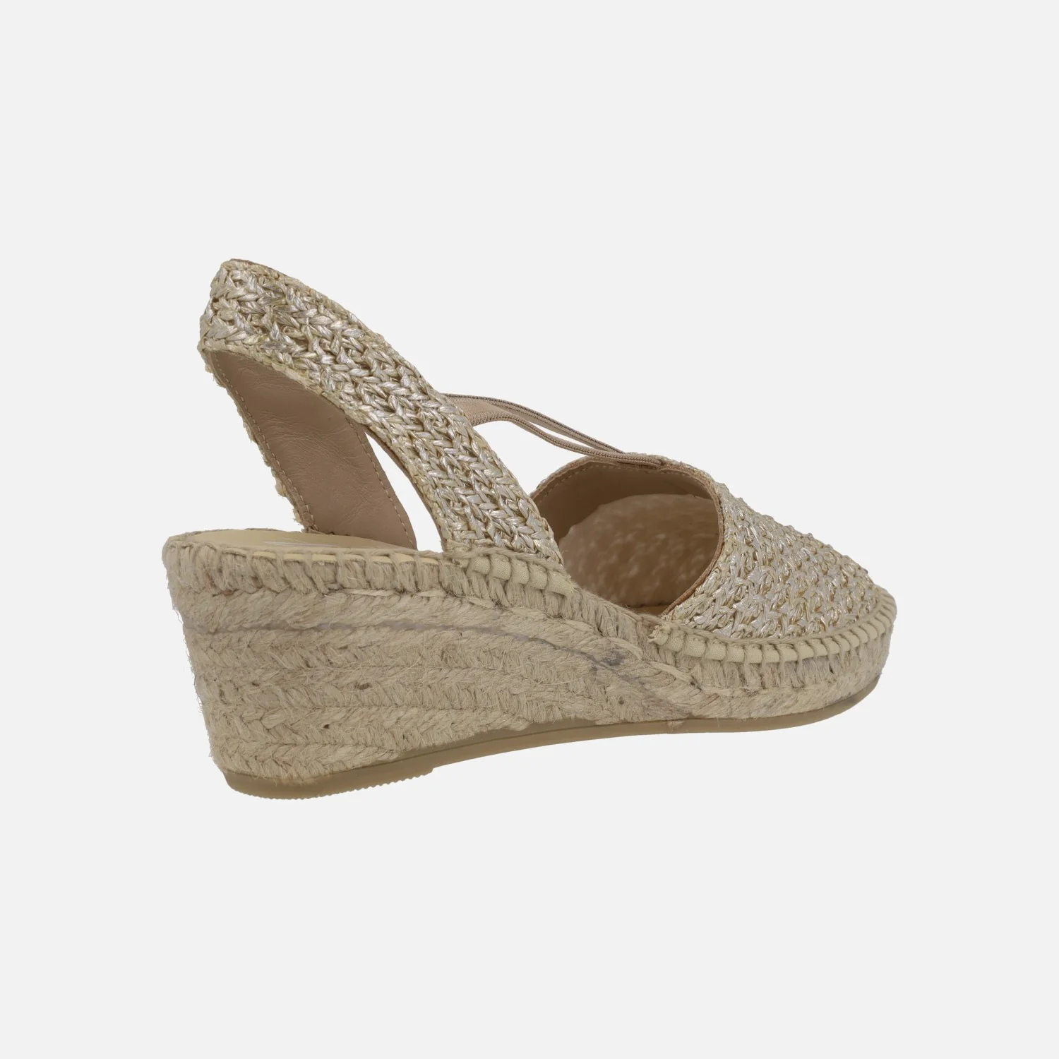 Zapatillas de esparto en tejido rafia con elásticos - Image 4