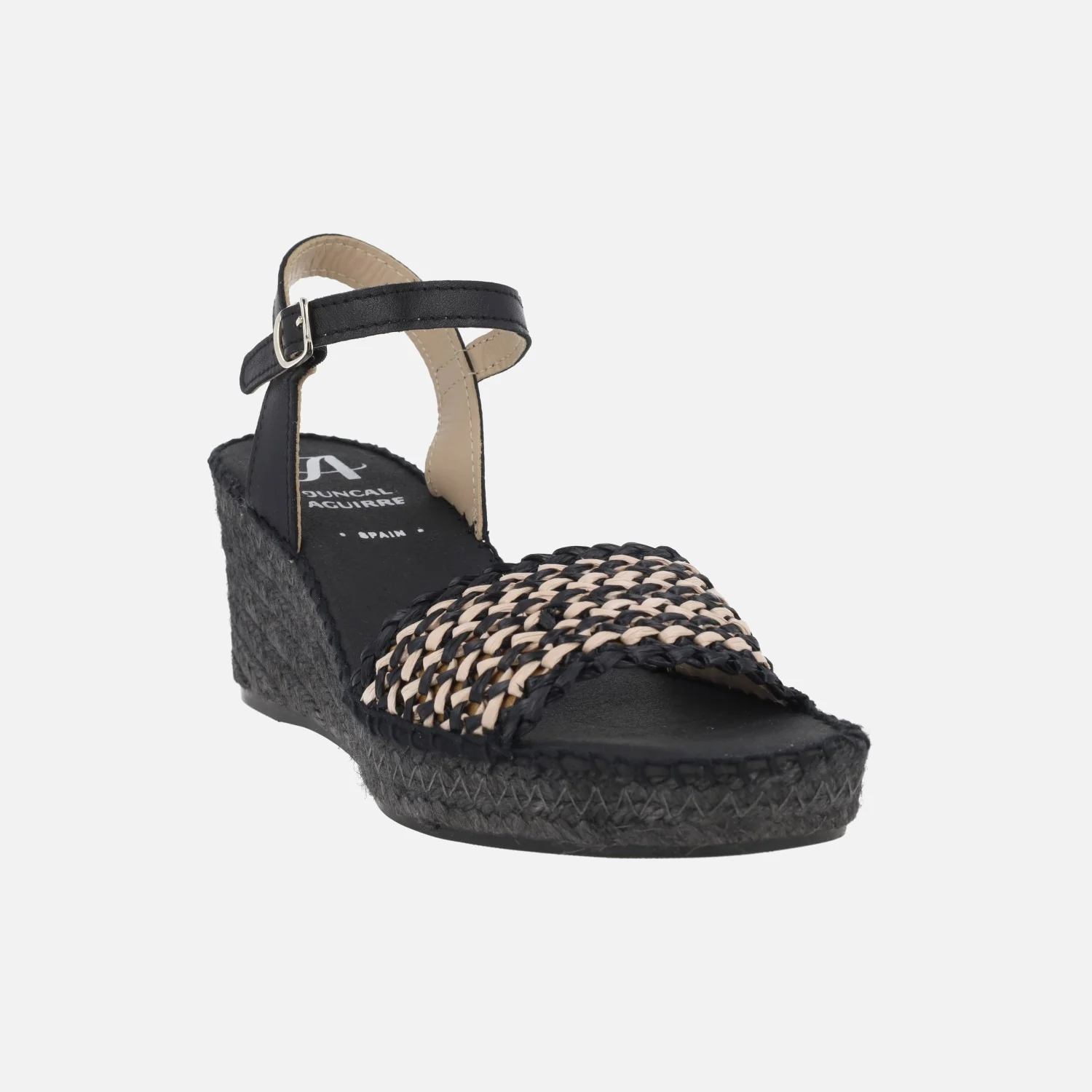 Zapatillas de esparto Etatu en combinado negro - Image 2