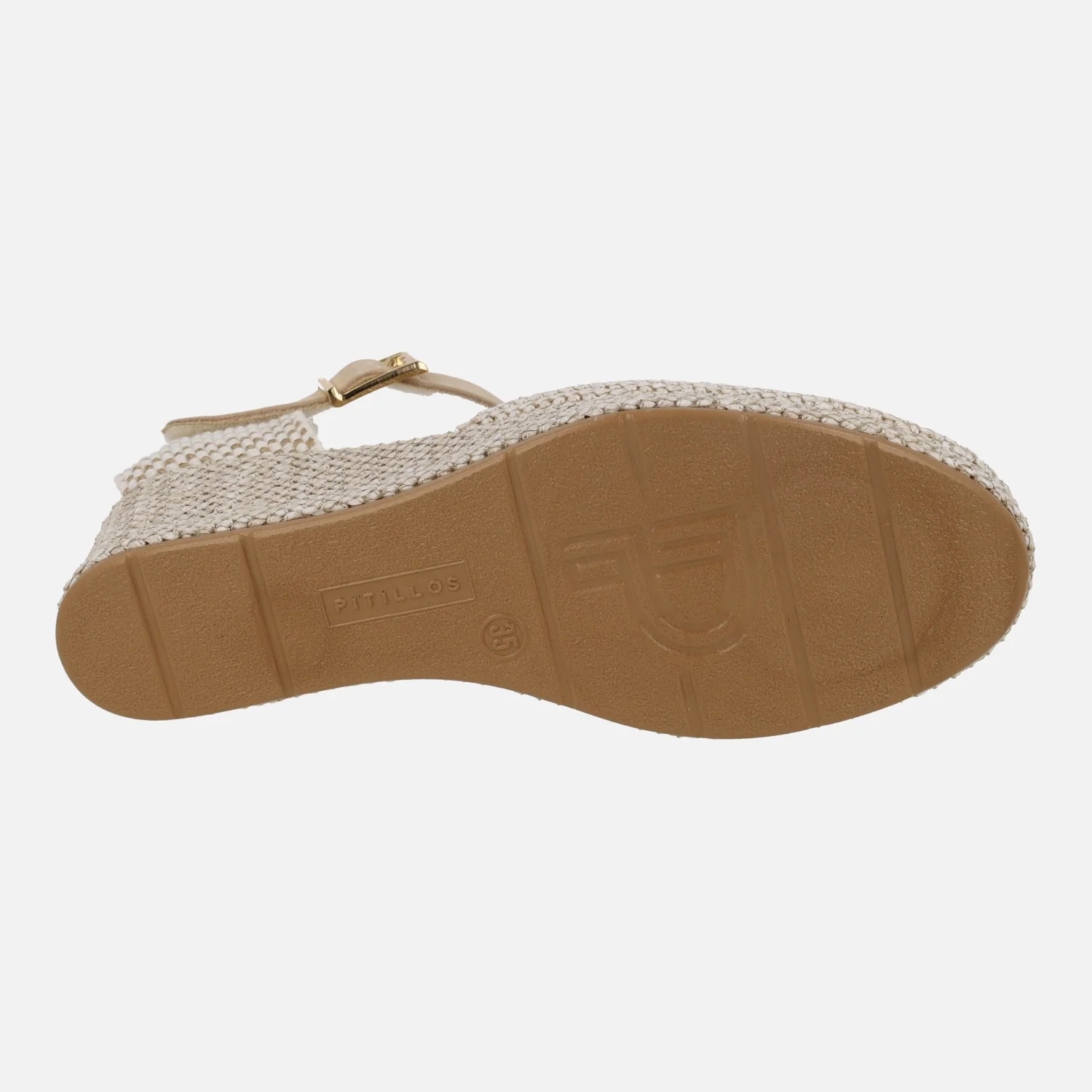 Zapatillas de rafia con pulsera de piel al tobillo y cuña de 5 cm - Image 6