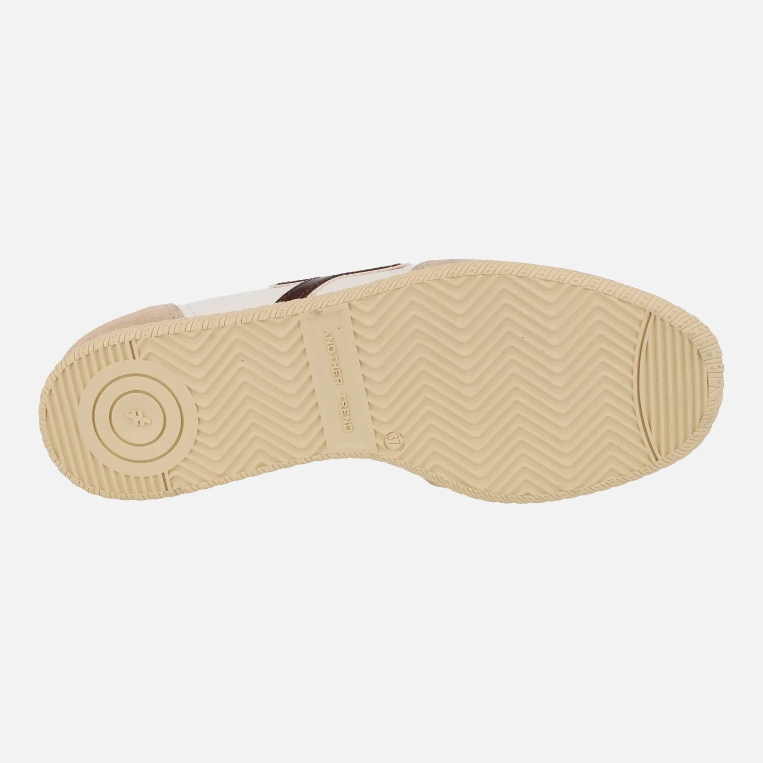 Zapatillas deportivas Atenas A078 en combinado blanco y marrón - Image 6