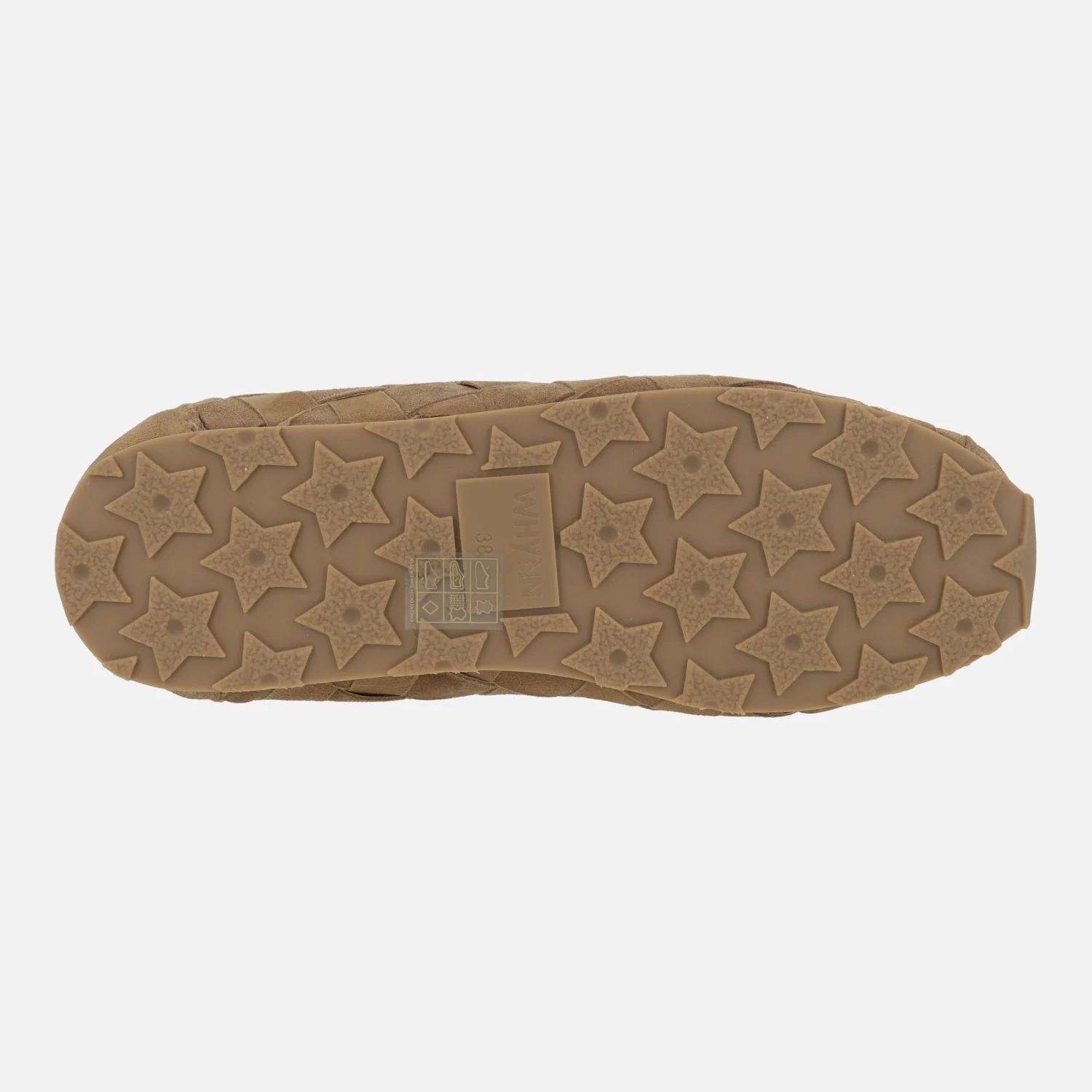 Zapatillas deportivas bajas en ante trenzado camel Fraser - Image 6