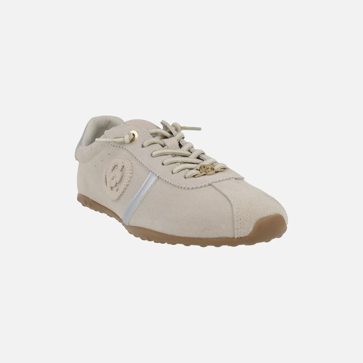 Zapatillas deportivas bajas en serraje hielo con cordones elásticos - Image 3