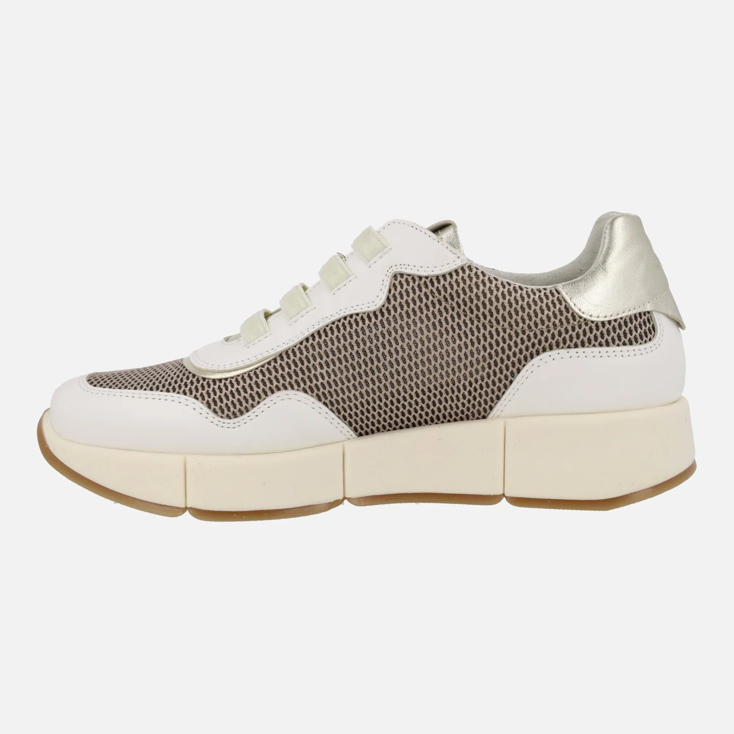 Zapatillas deportivas Belorado en combinado blanco y platino - Image 4