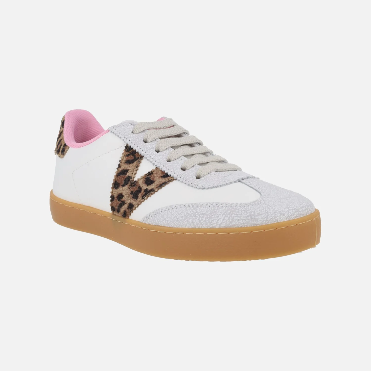 Zapatillas deportivas Berlín efecto piel y serraje leopardo - Image 2