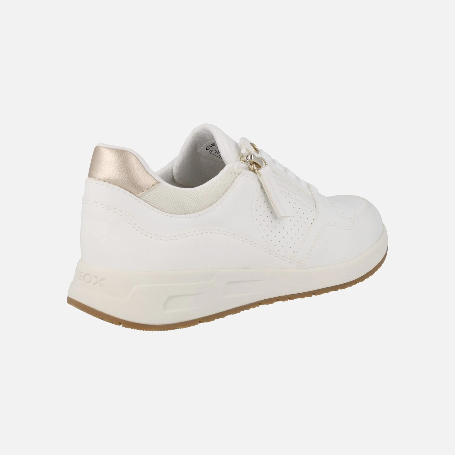 Zapatillas deportivas blancas con cordones y cremallera Bulmya - Image 4