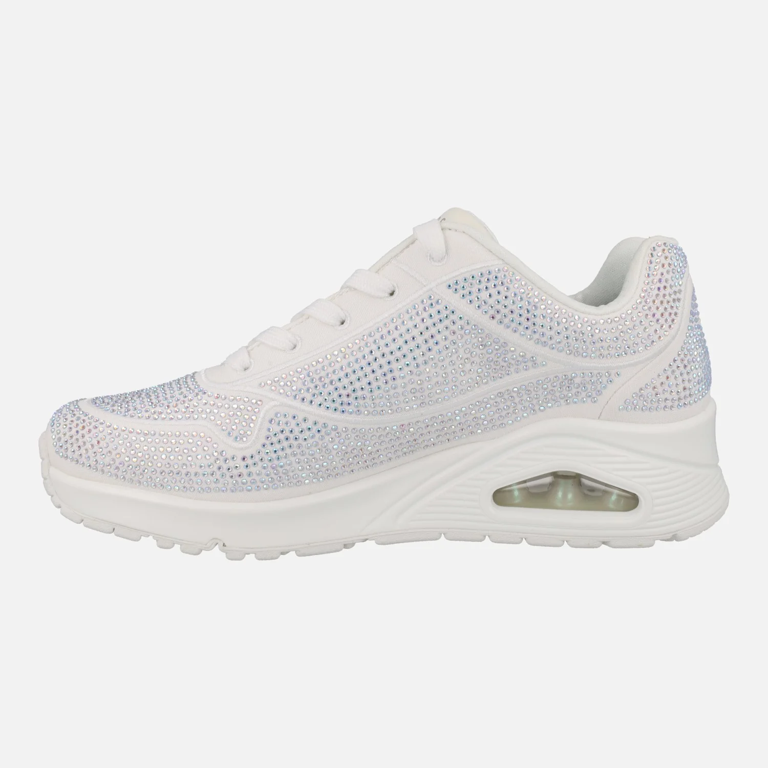 Zapatillas deportivas blancas con strass Uno Disco Rave - Image 3