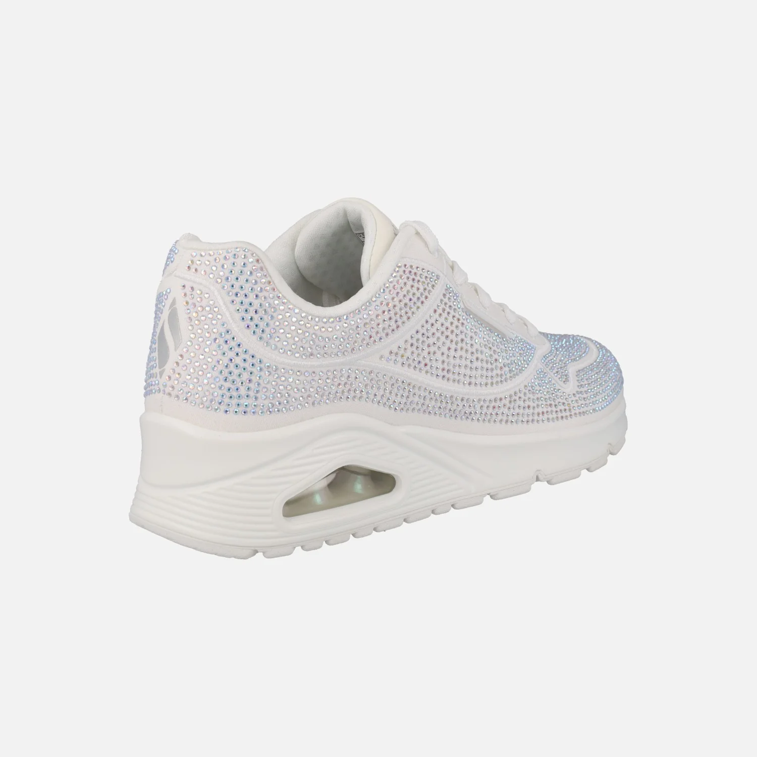 Zapatillas deportivas blancas con strass Uno Disco Rave - Image 4