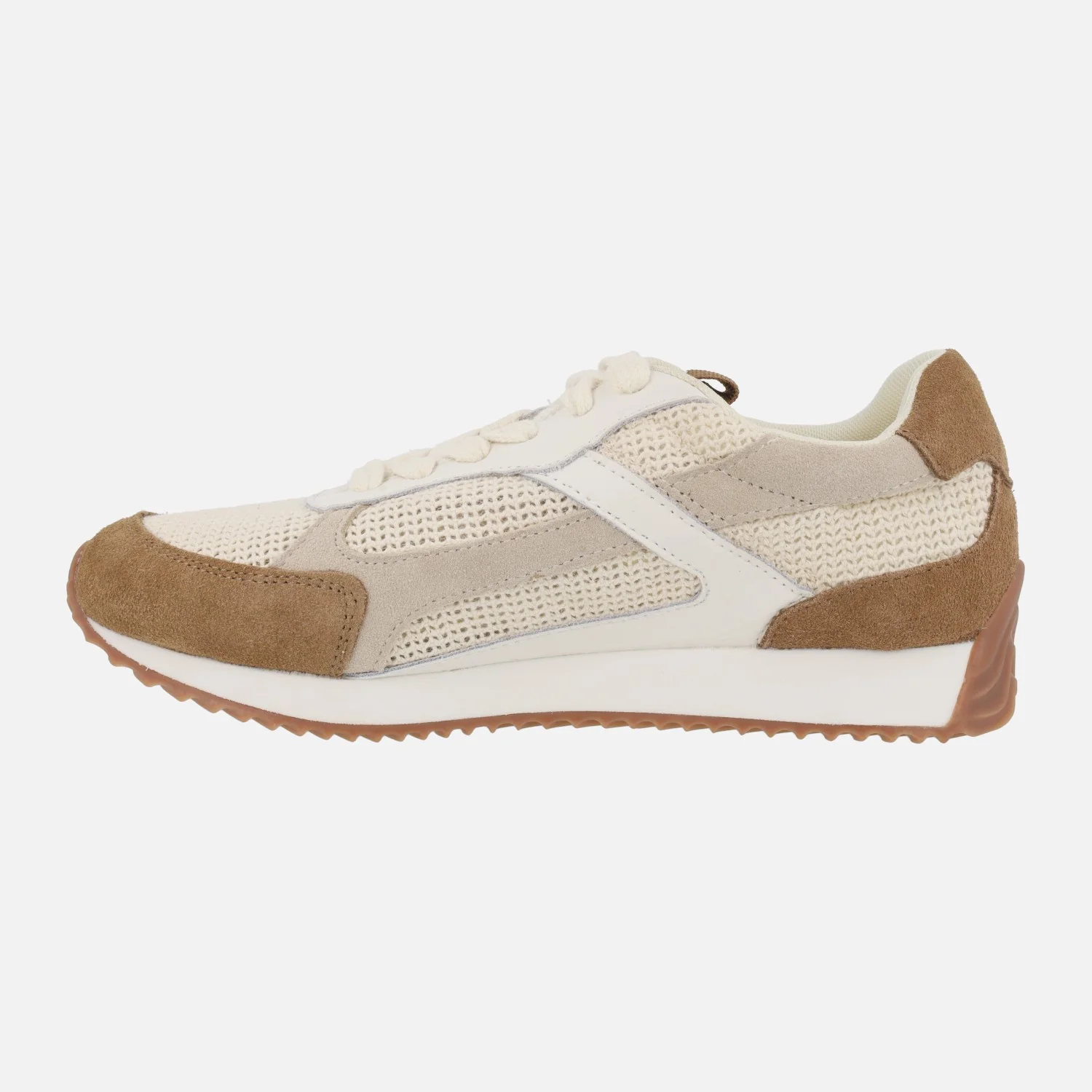 Zapatillas deportivas BUSIA en combinado de piel y crochet - Image 3
