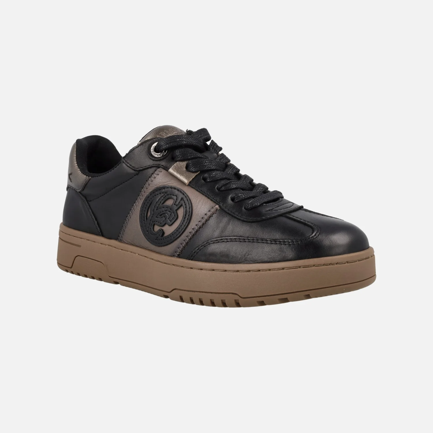 Zapatillas deportivas Carmela en combinado negro y bronce - Image 2