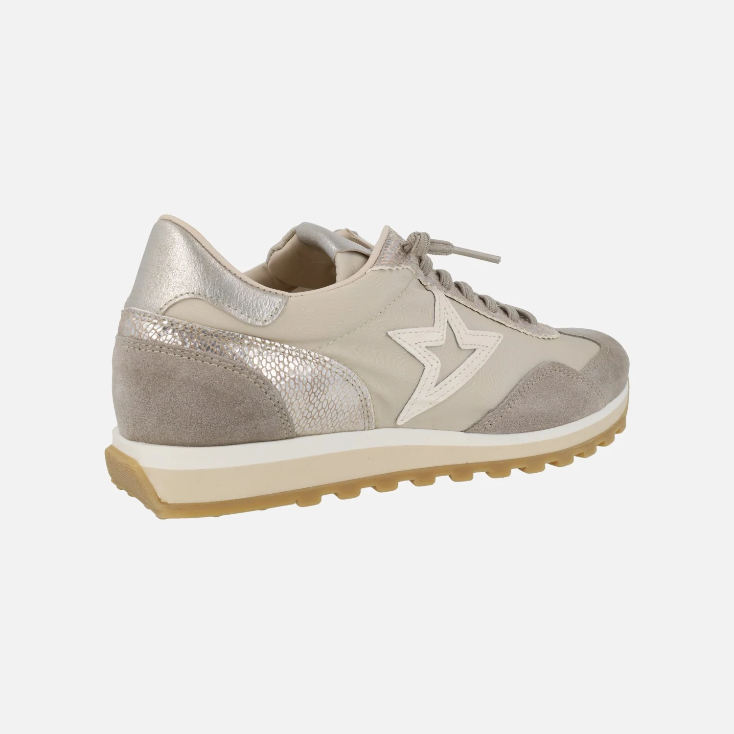 Zapatillas deportivas Cetti en combinado Old rose con cordones elásticos - Image 4