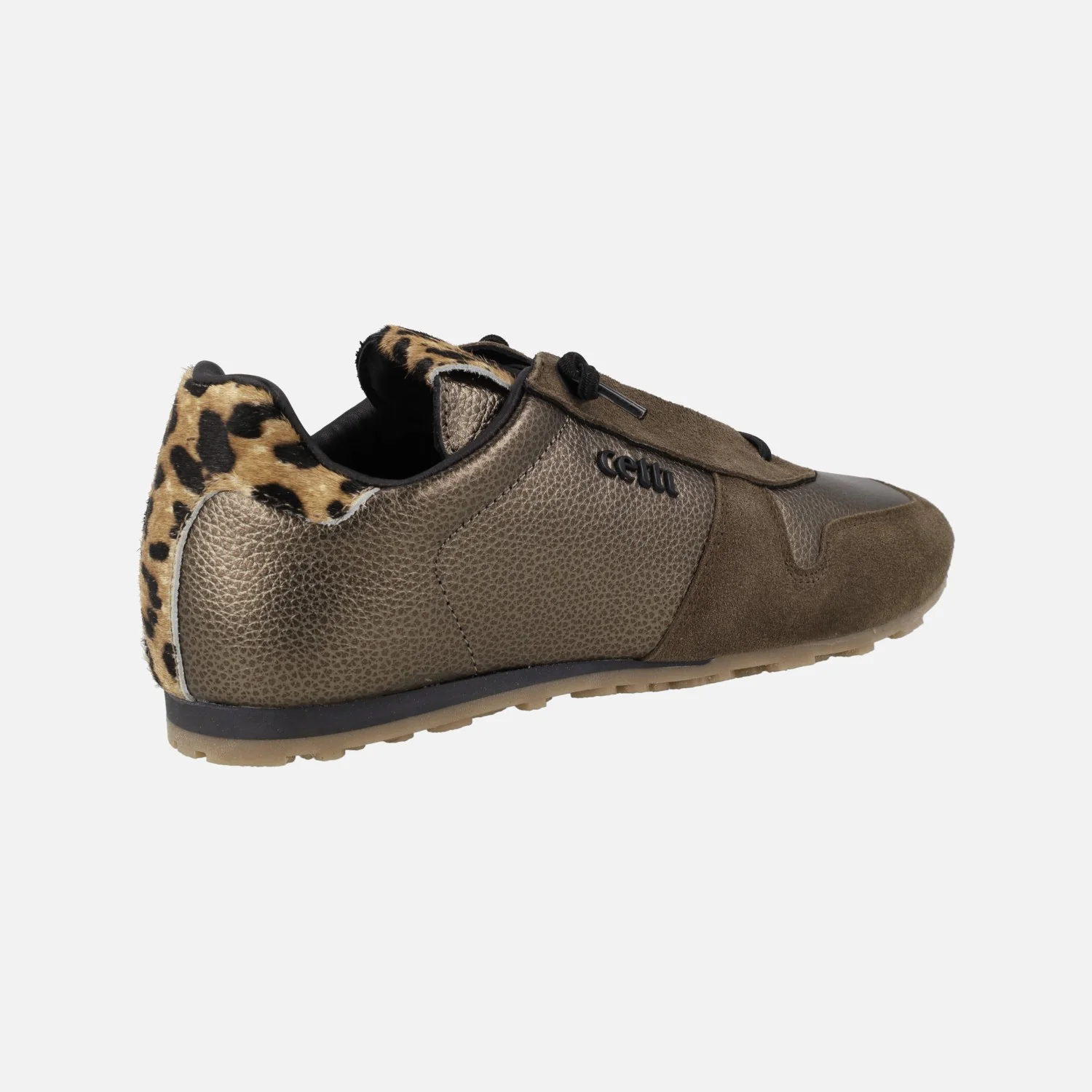Zapatillas deportivas Cetti en metalizado bronce con piso fino - Image 3