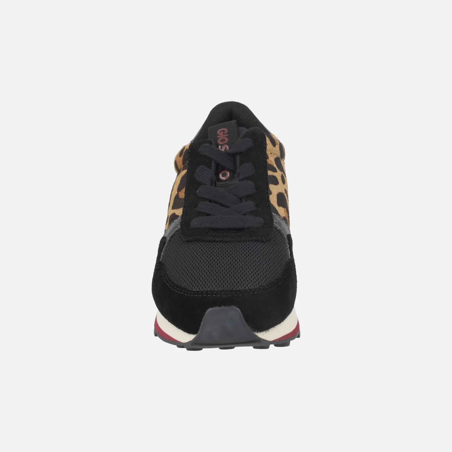 Zapatillas deportivas combinadas en negro y leopardo Chesaning - Image 5
