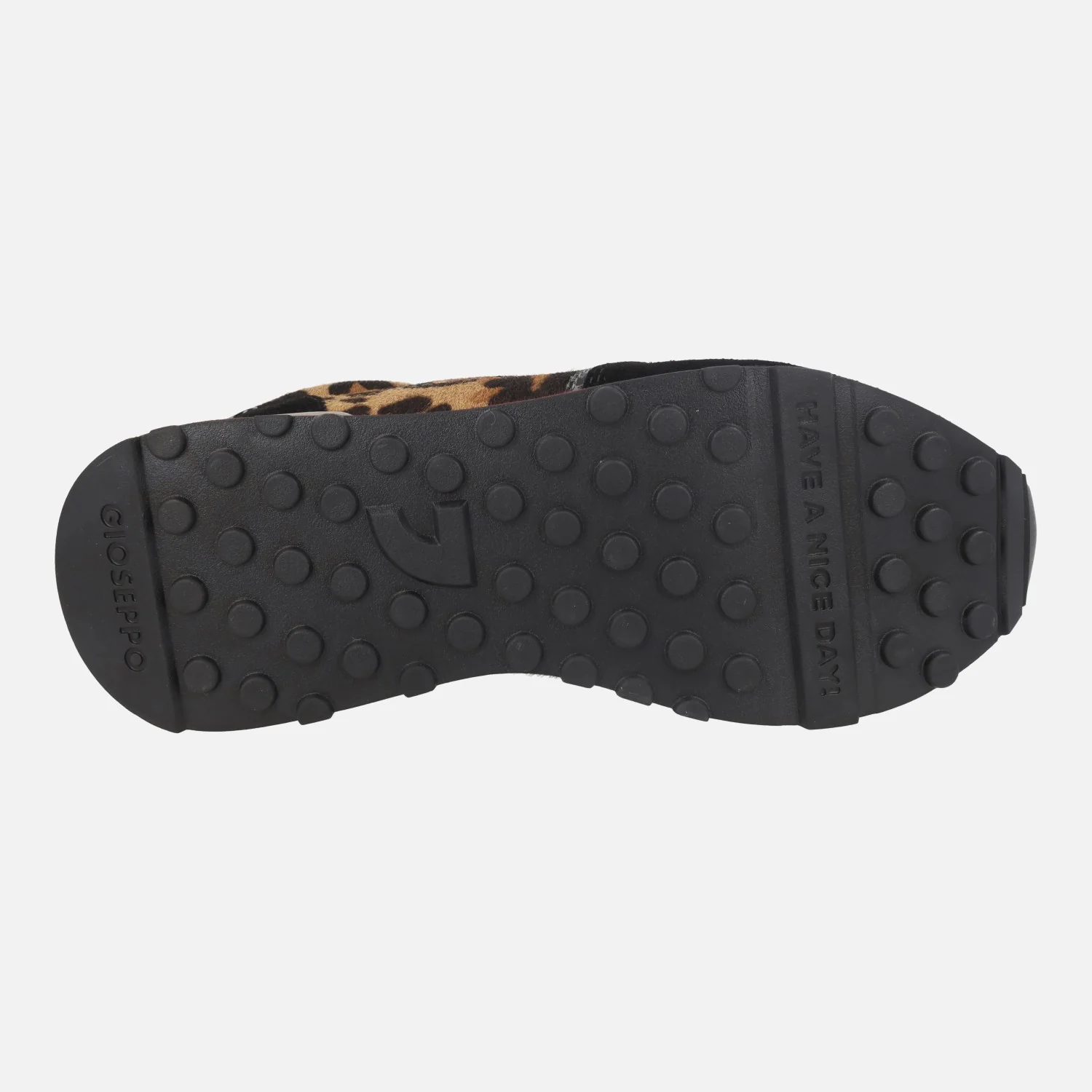 Zapatillas deportivas combinadas en negro y leopardo Chesaning - Image 6