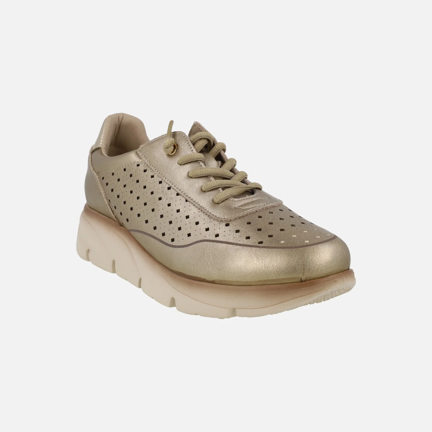 Zapatillas deportivas con perforados y cordones elásticos - Image 14