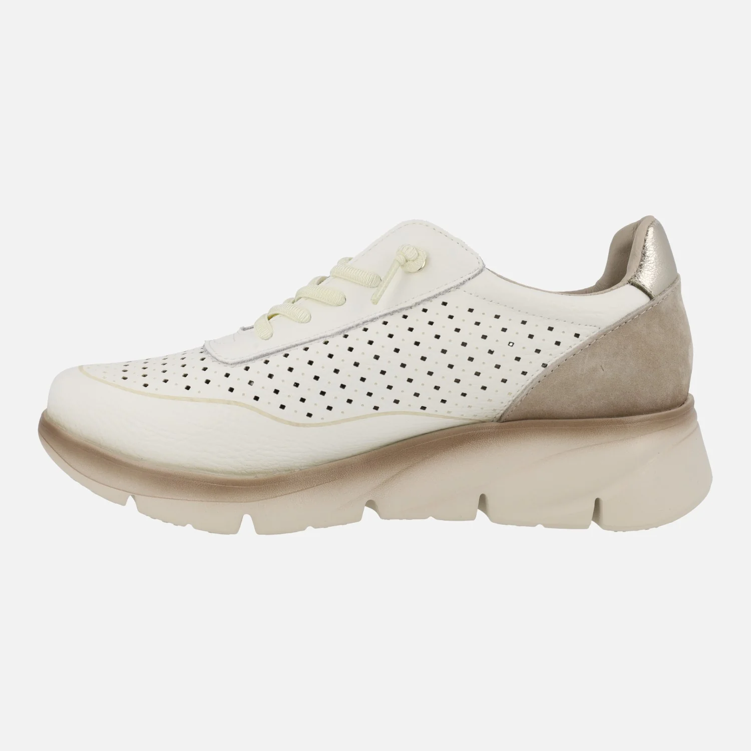 Zapatillas deportivas con perforados y cordones elásticos - Image 3