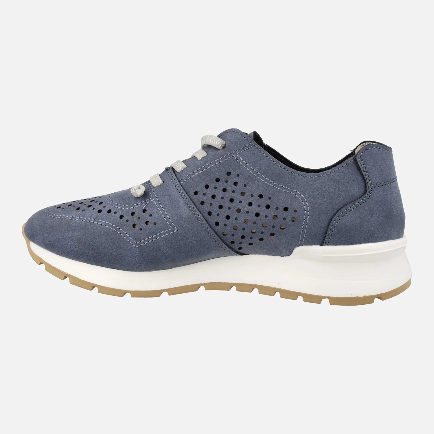 Zapatillas deportivas con perforados y cordones elásticos - Image 4