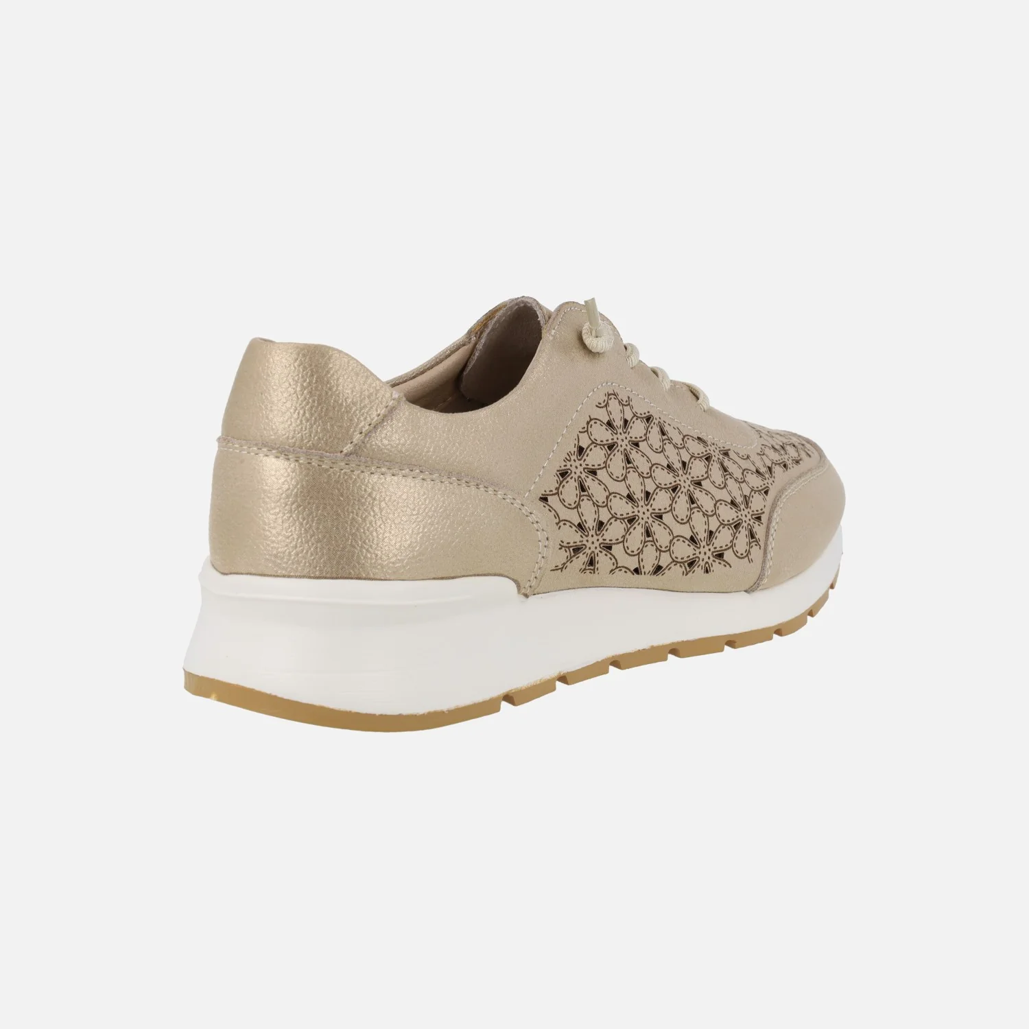 Zapatillas deportivas con serigrafiado y troquelados de flores - Image 5