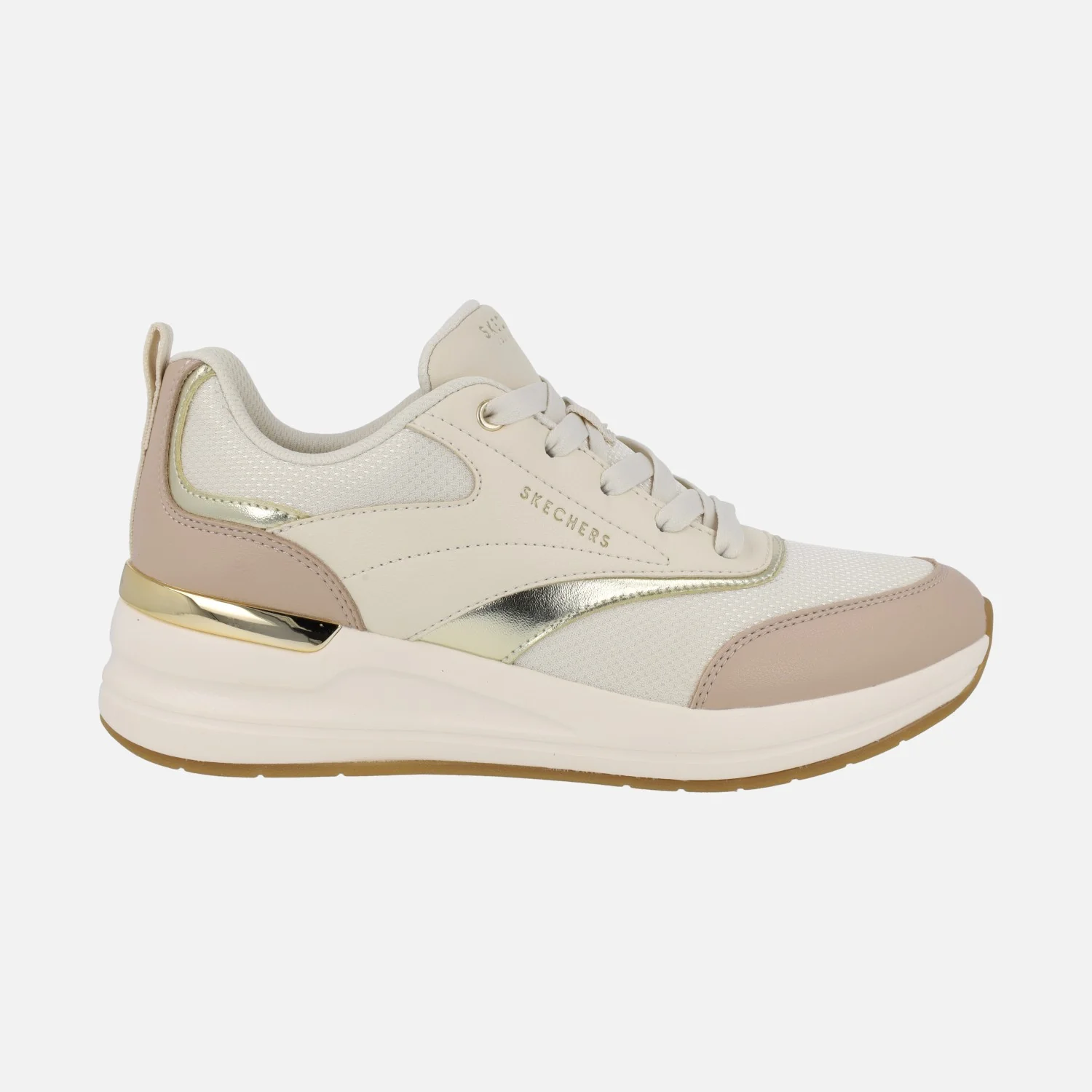 Zapatillas deportivas de cuña en combinado beige Billion 2 - Monroe