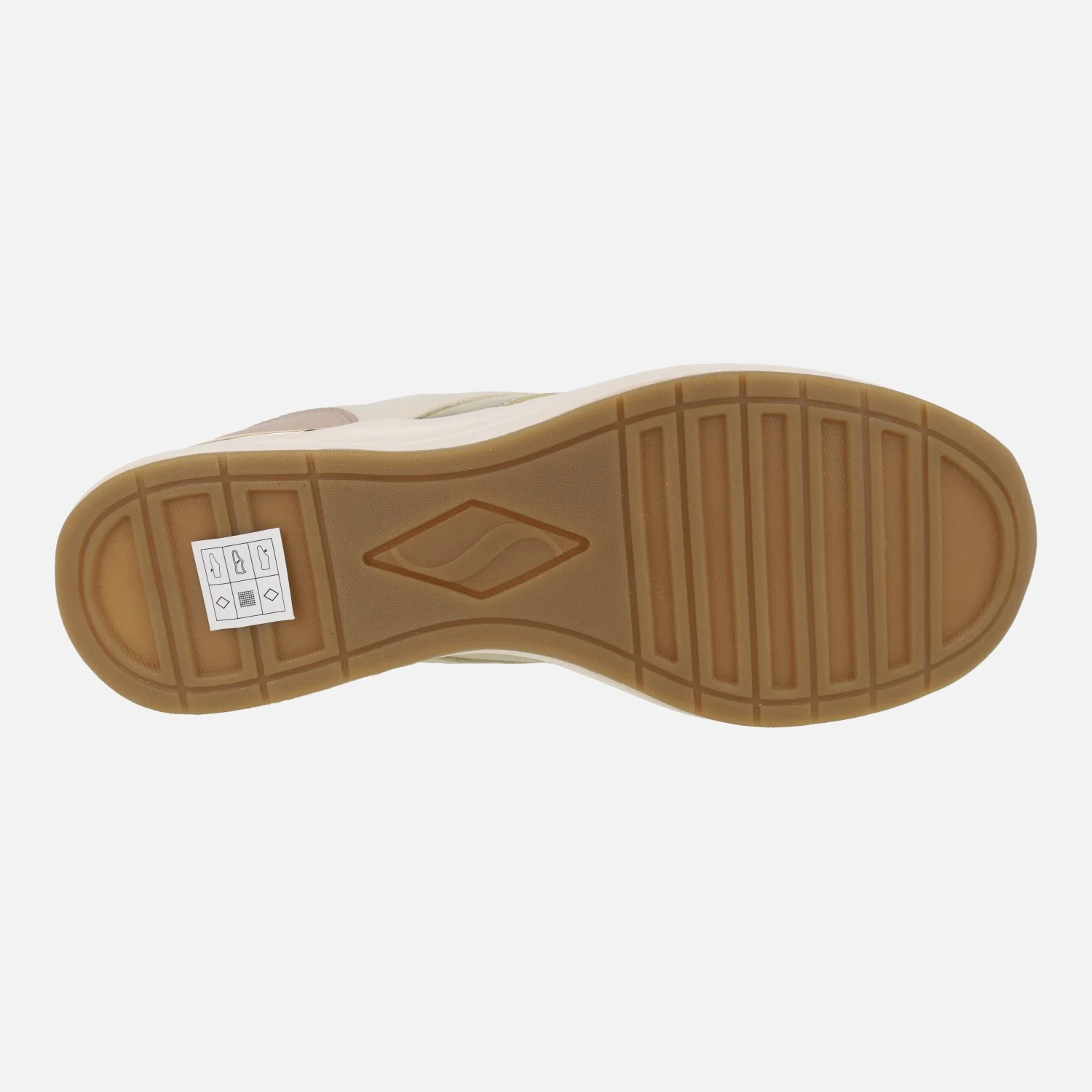 Zapatillas deportivas de cuña en combinado beige Billion 2 - Monroe - Image 6