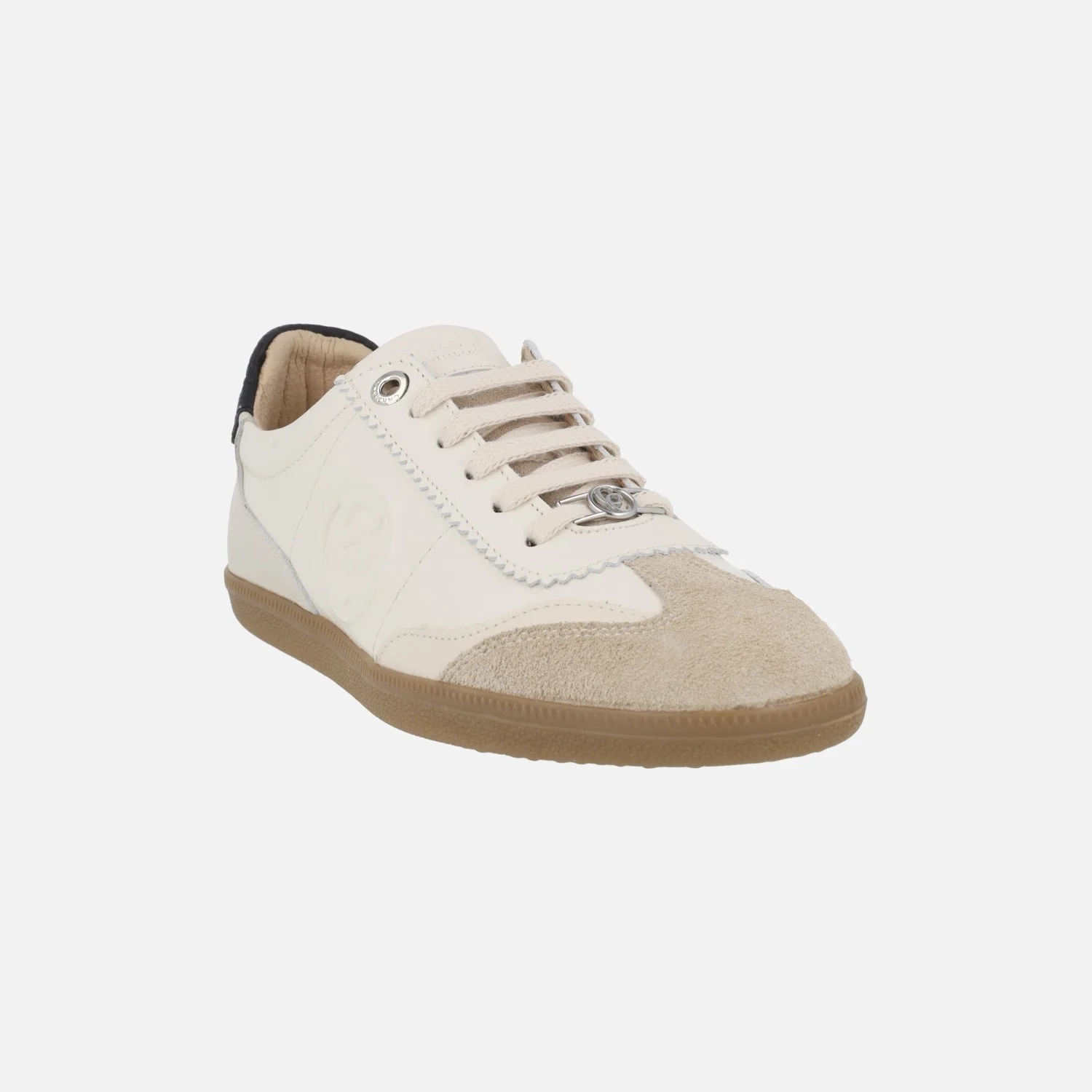 Zapatillas deportivas de piel con cordones en combinado hielo - Image 3